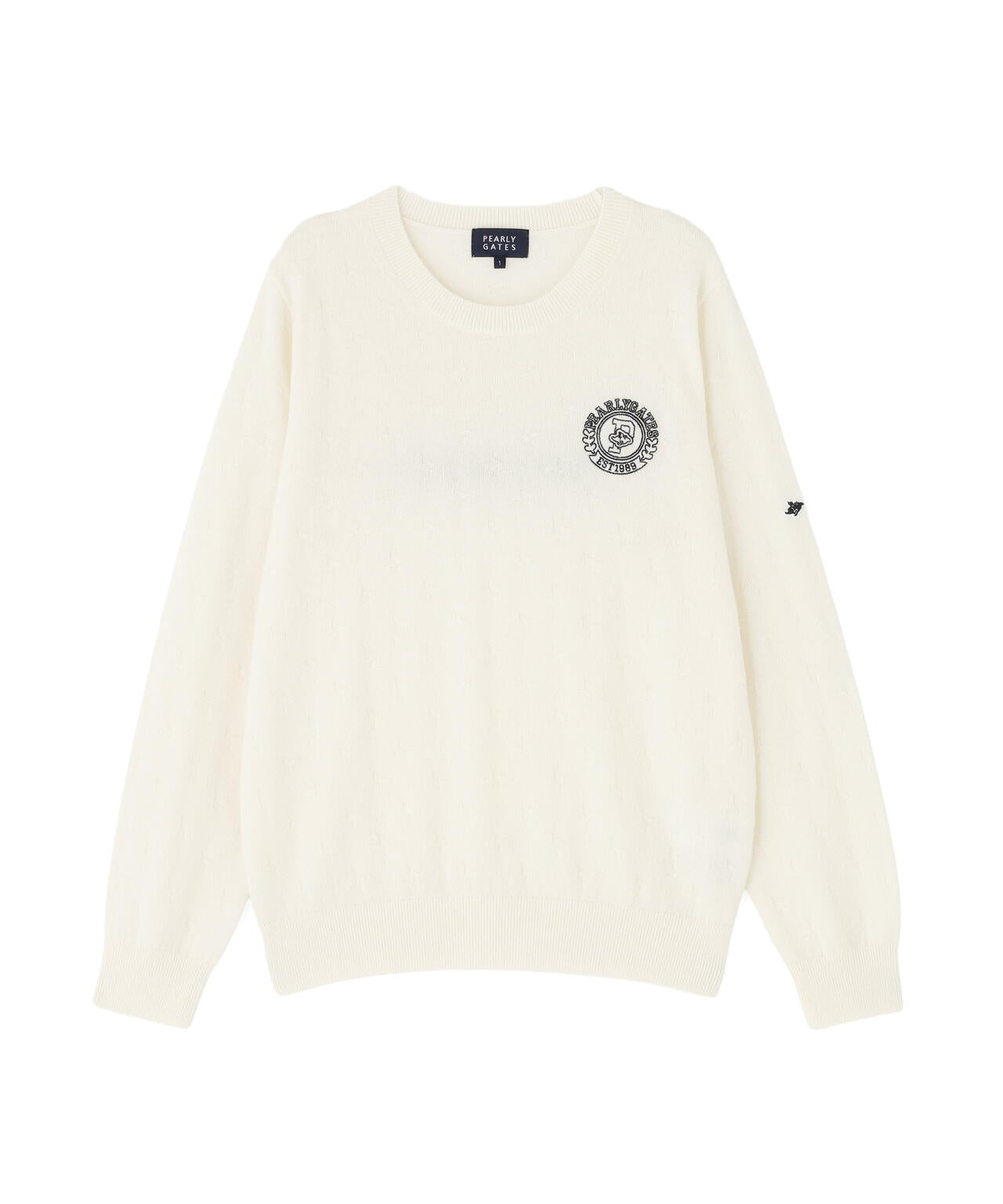 カシミヤ12G天竺クルーネックニットプルオーバー (WOMENS) | PEARLY