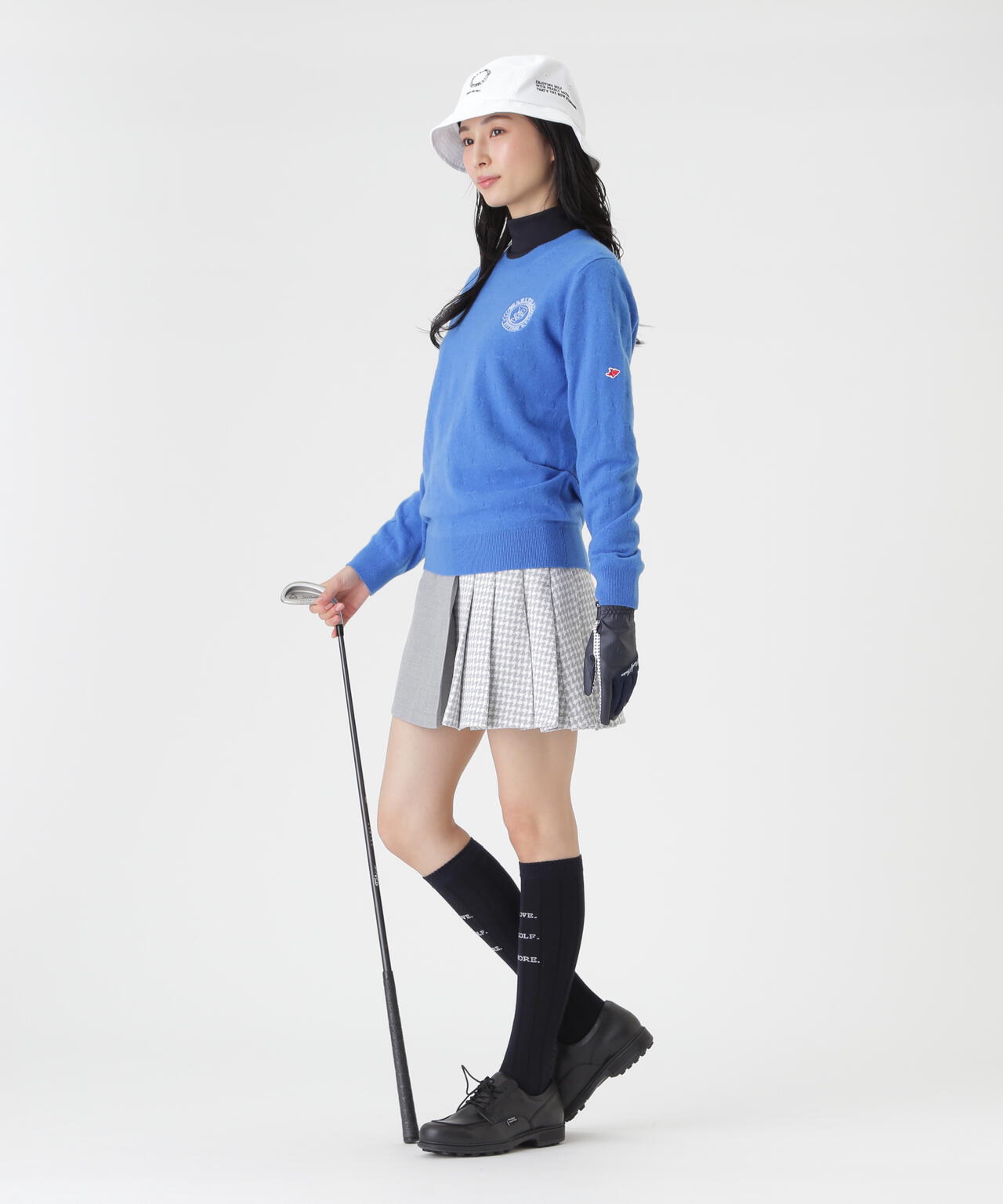 カシミヤ12G天竺クルーネックニットプルオーバー (WOMENS) | PEARLY