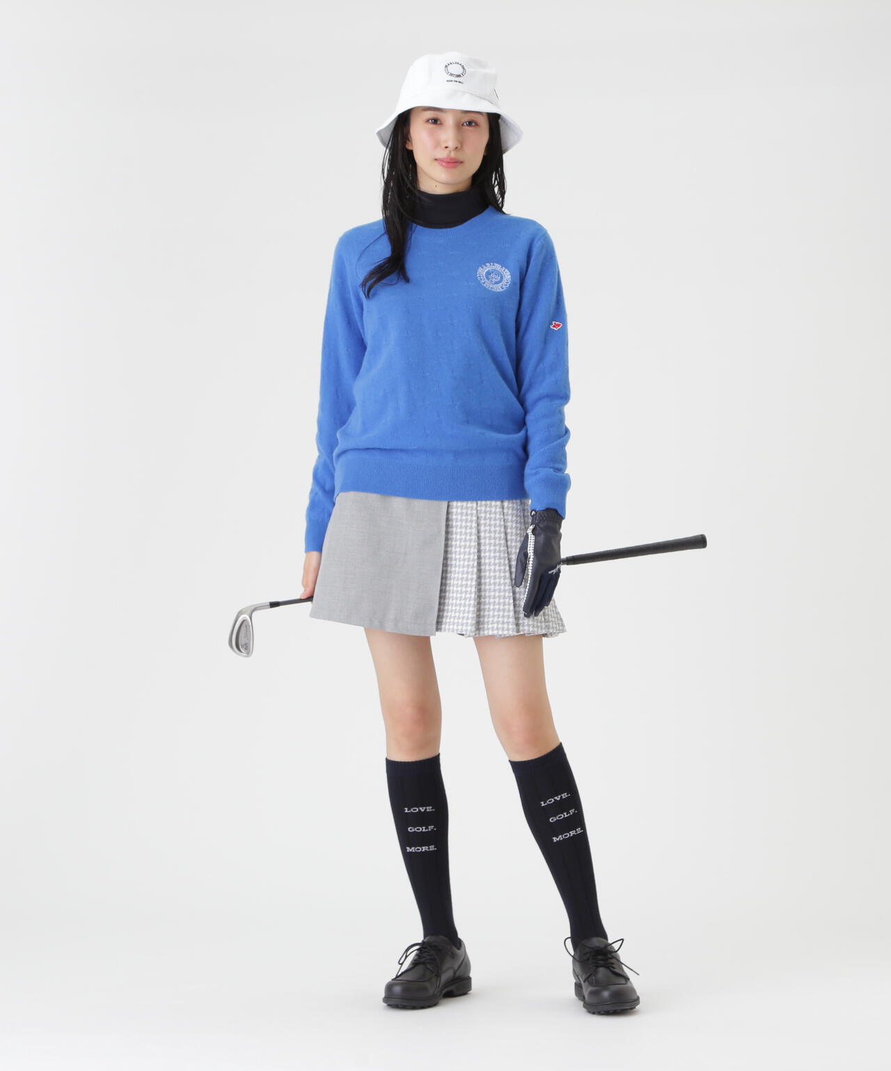 カシミヤ12G天竺クルーネックニットプルオーバー (WOMENS) | PEARLY