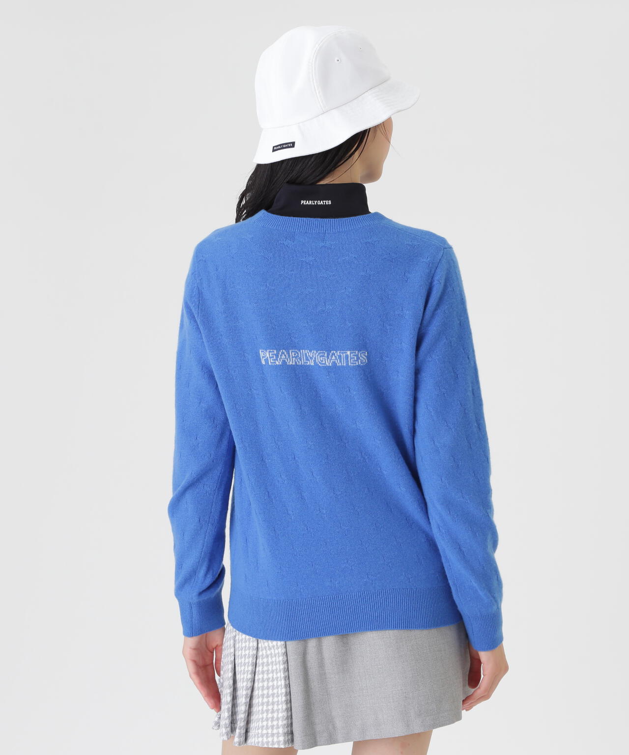 カシミヤ12G天竺クルーネックニットプルオーバー (WOMENS) | PEARLY