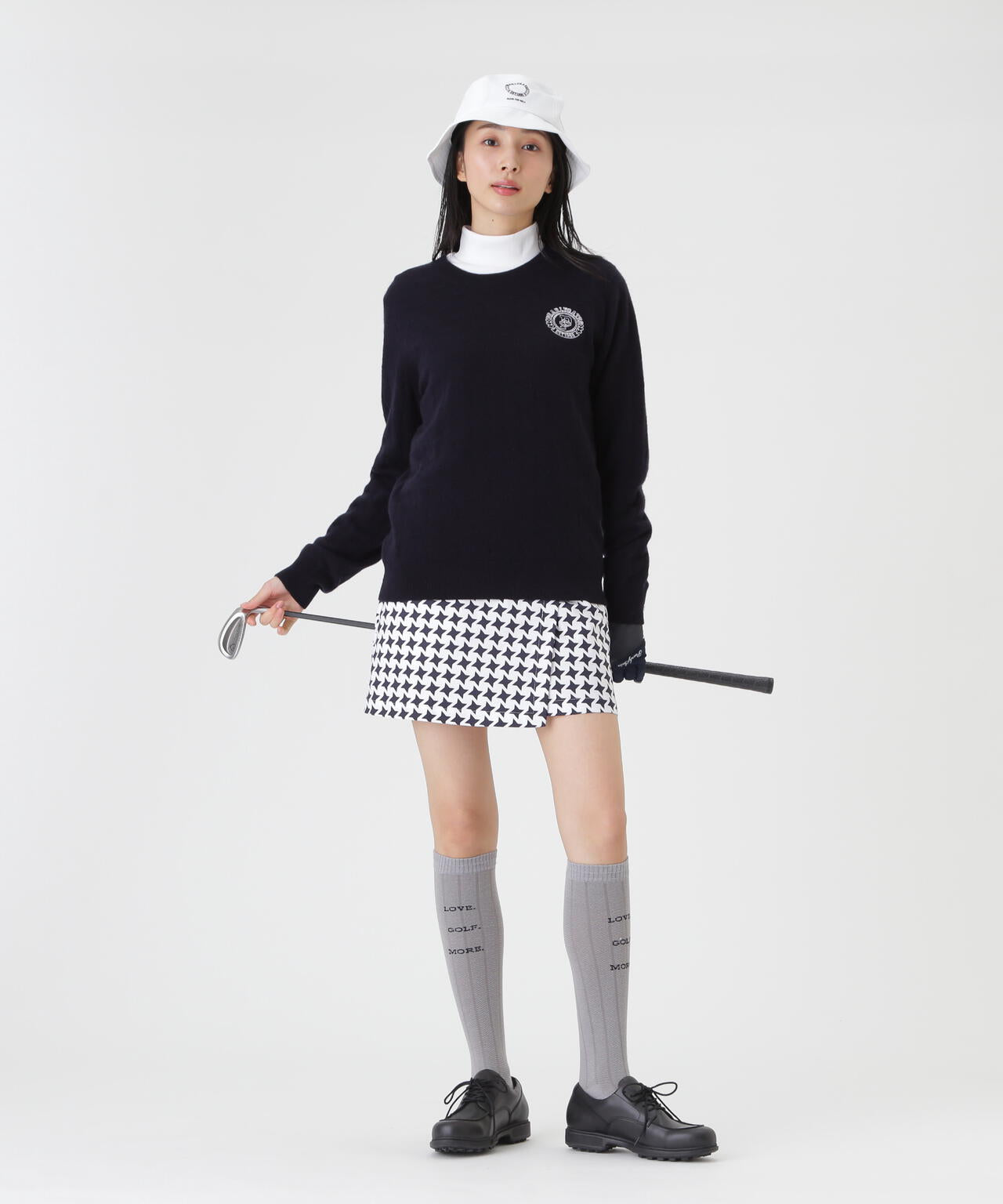 カシミヤ12G天竺クルーネックニットプルオーバー (WOMENS) | PEARLY