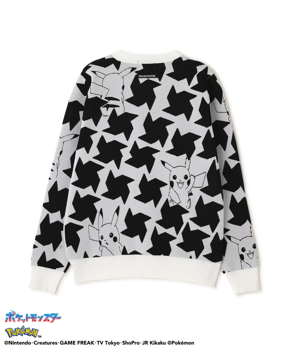 [PEARLYGATES×POKEMON] ポケモン千鳥柄12Gジャガードニットプルオーバー (WOMENS)