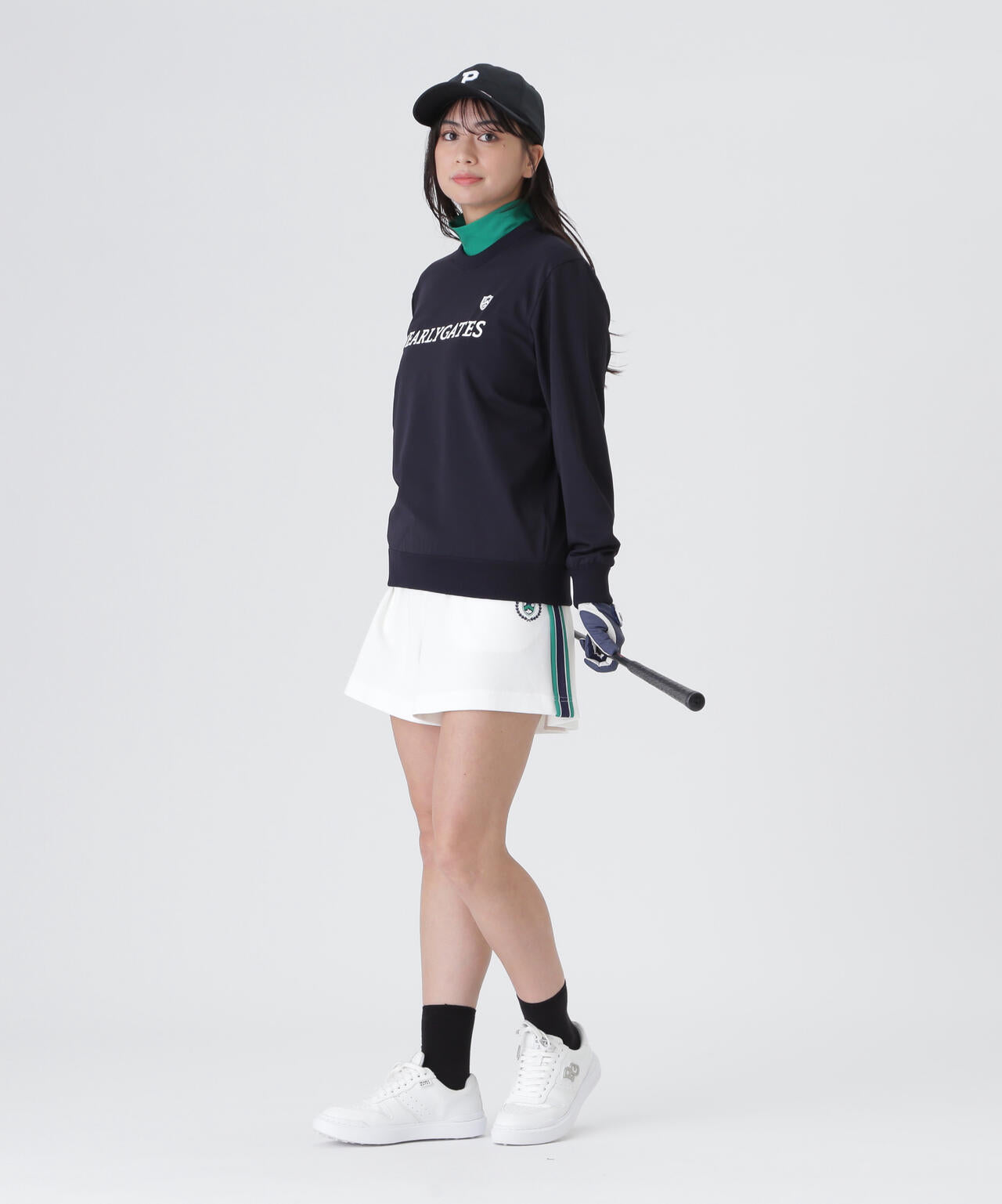Pyヤーンベア天竺クルーネックニットプルオーバー (WOMENS) | PEARLY