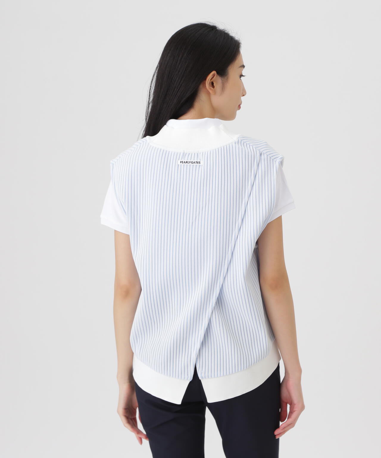 14GWJQ針抜きVネックニットベスト (WOMENS) | PEARLY GATES（パーリー