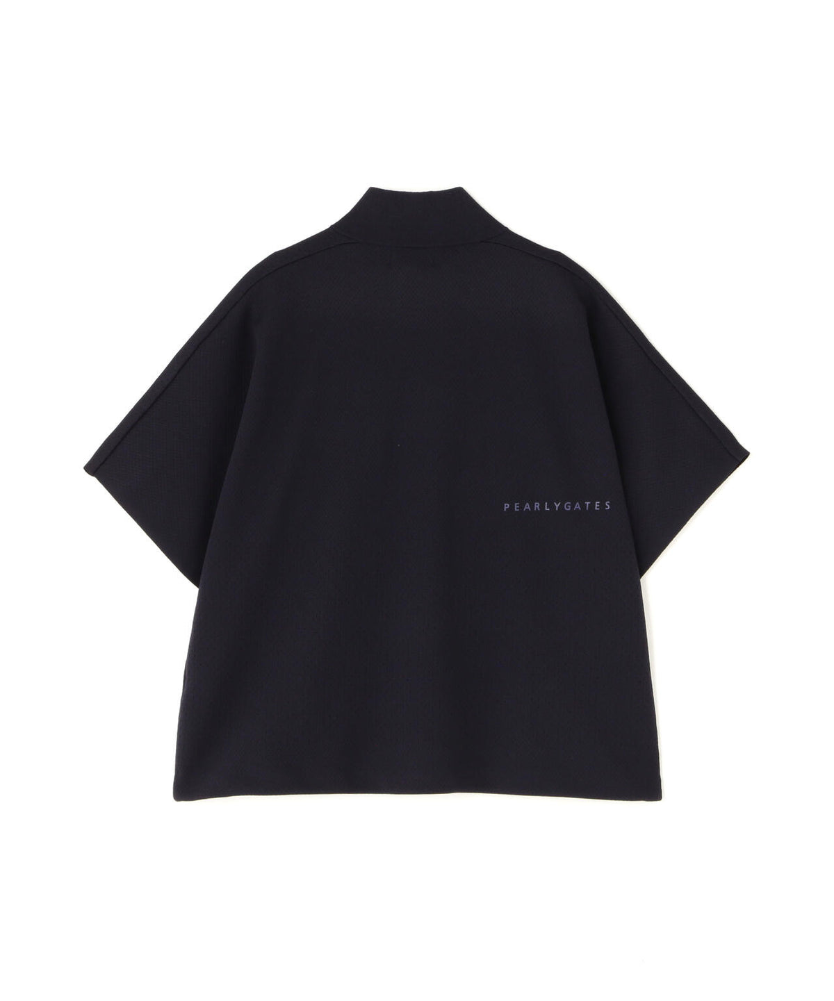 16GメッシュWJQ半袖ハーフジップニットプルオーバー (WOMENS)