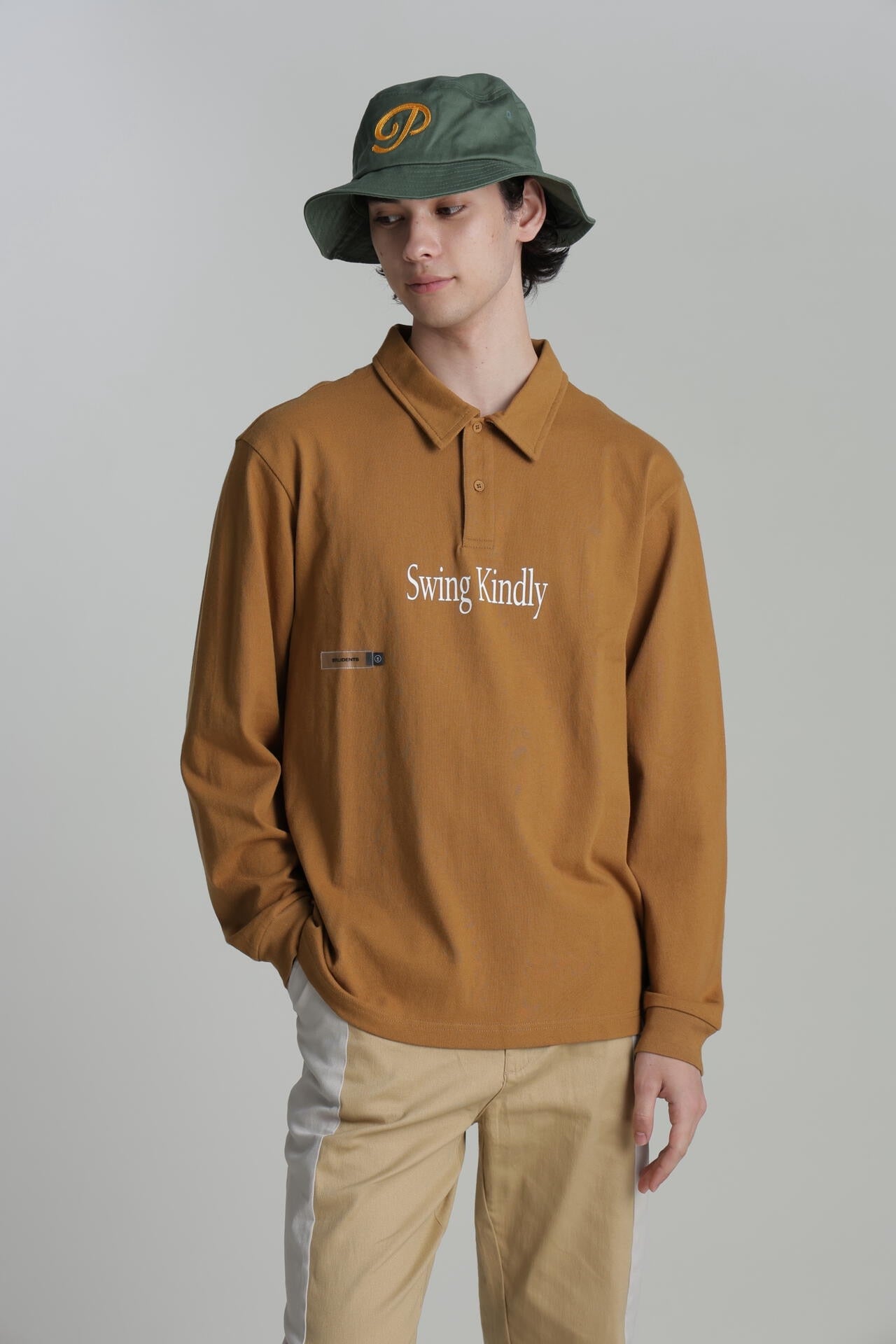 Students Golf】コットンジャージ ロングシリーズポロシャツ | Awesome