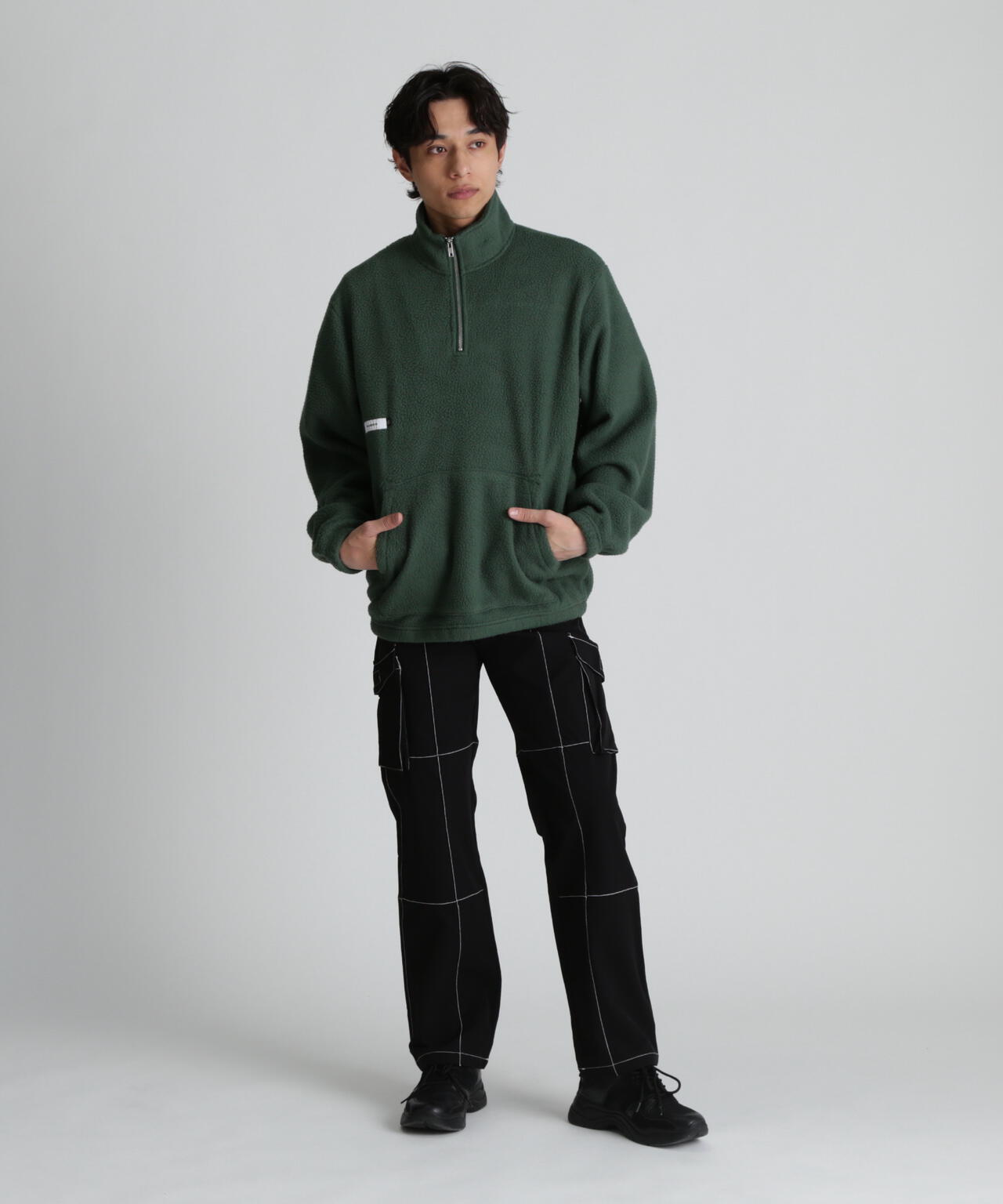 STUDENTS GOLF ハーフジップフリース Lサイズ Students Golf】スピルマンシェルバハープジップフリース | Awesome