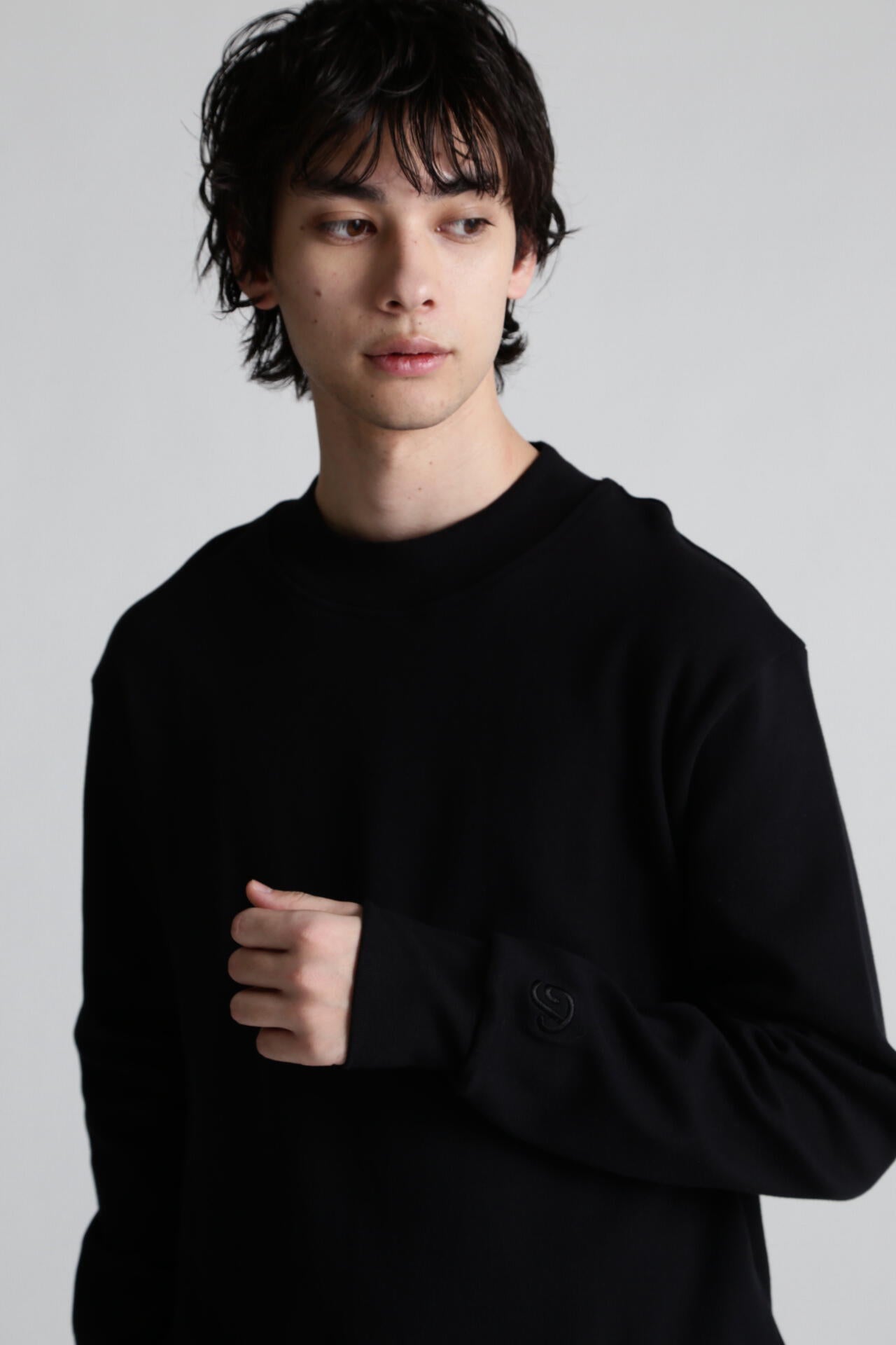 Public Drip パブリックドリップ モックネック ロンT 黒 Public Drip】長袖 モックネック プルオーバー | Awesome Golf