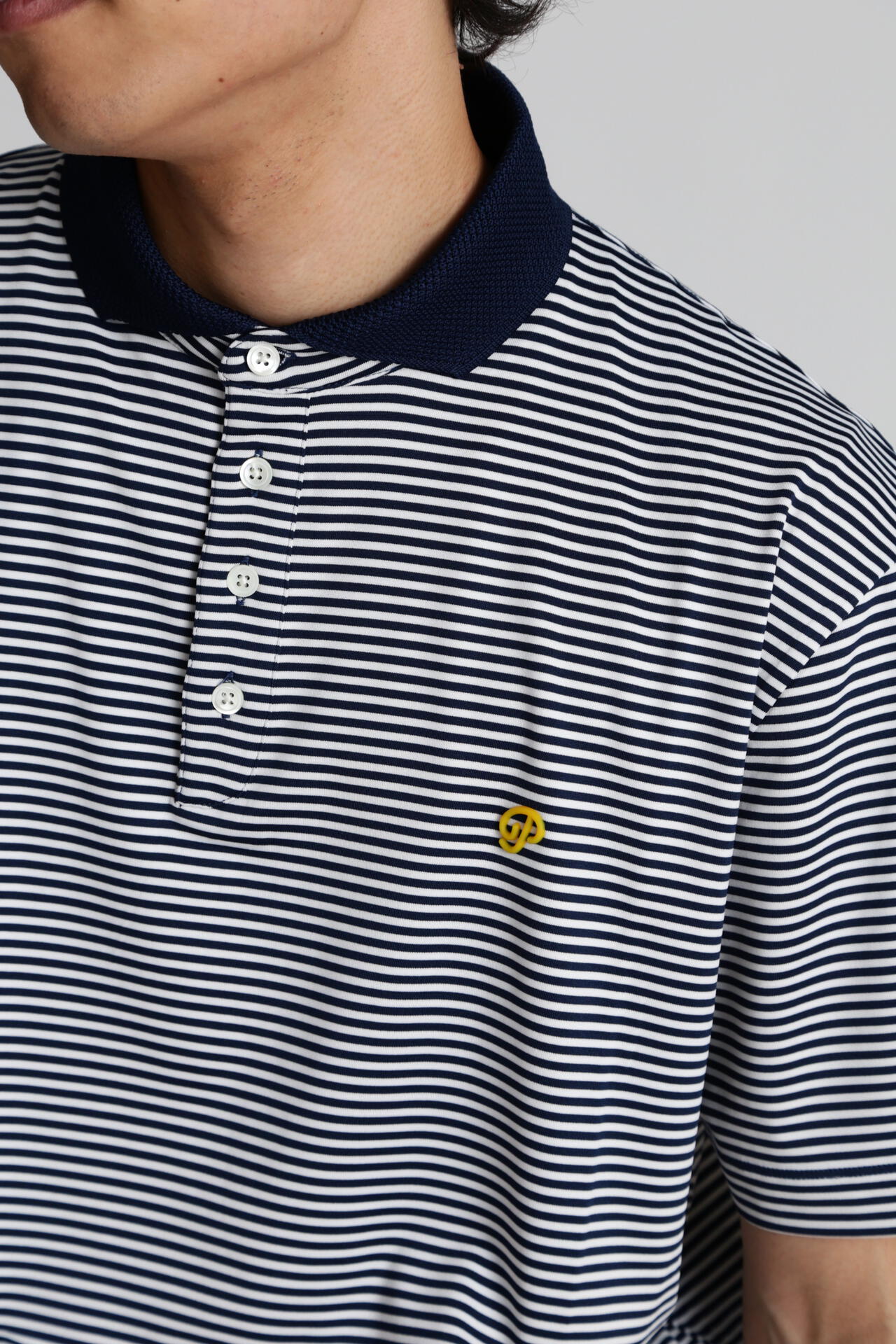 RADIALL ボーダーポロシャツ SALEセール ラディアル ポロシャツ RADIALL 4 LINKS - HALF ZIP POLO