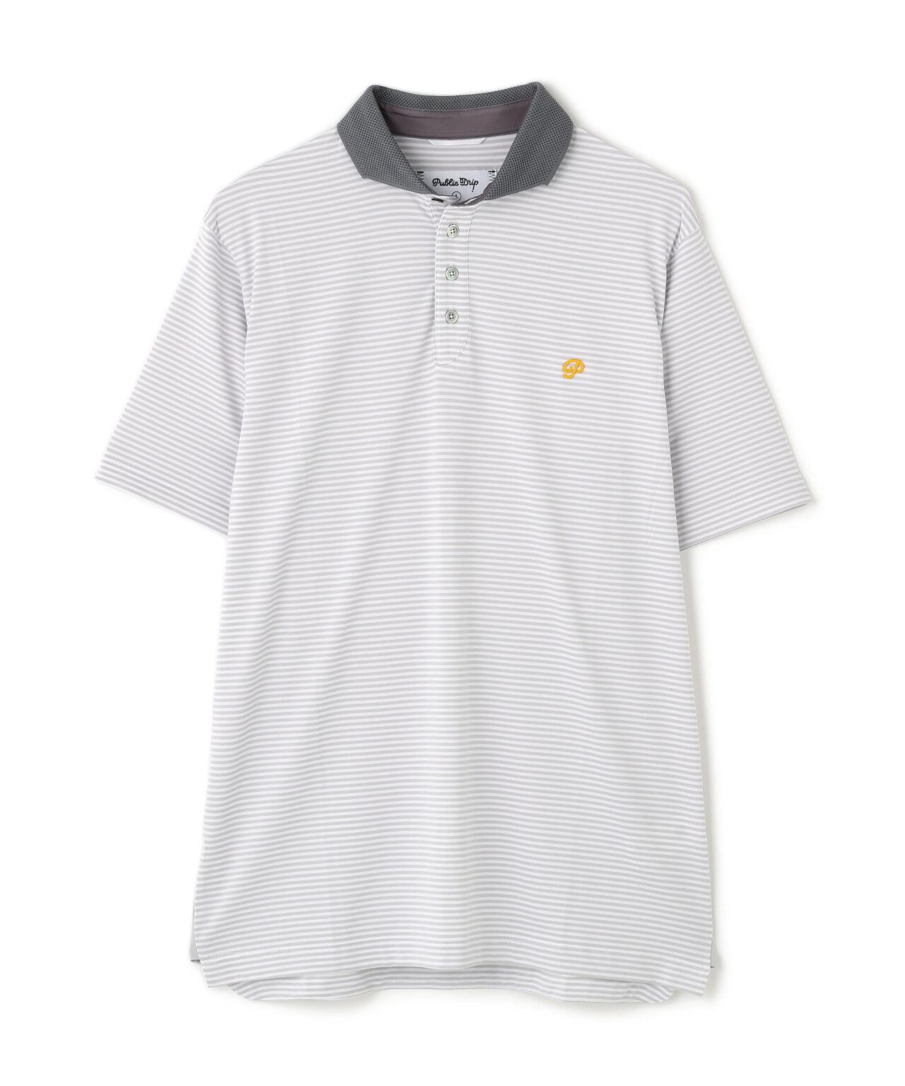 【未使用品】定価2.6万円Public Drip ストライプポロシャツ Public Drip】ボーダー ポロシャツ | Awesome Golf（オーサムゴルフ