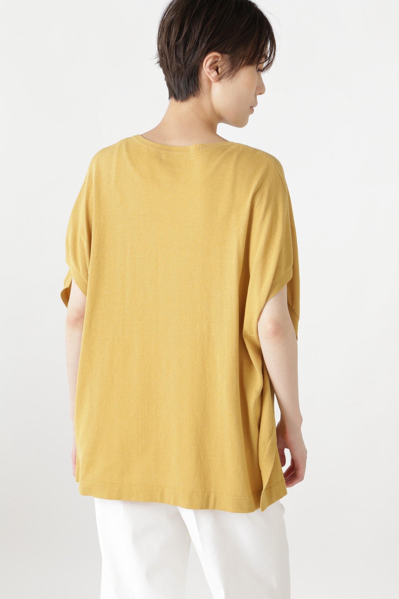 コットンナイロンハイゲージプルオーバー | human woman