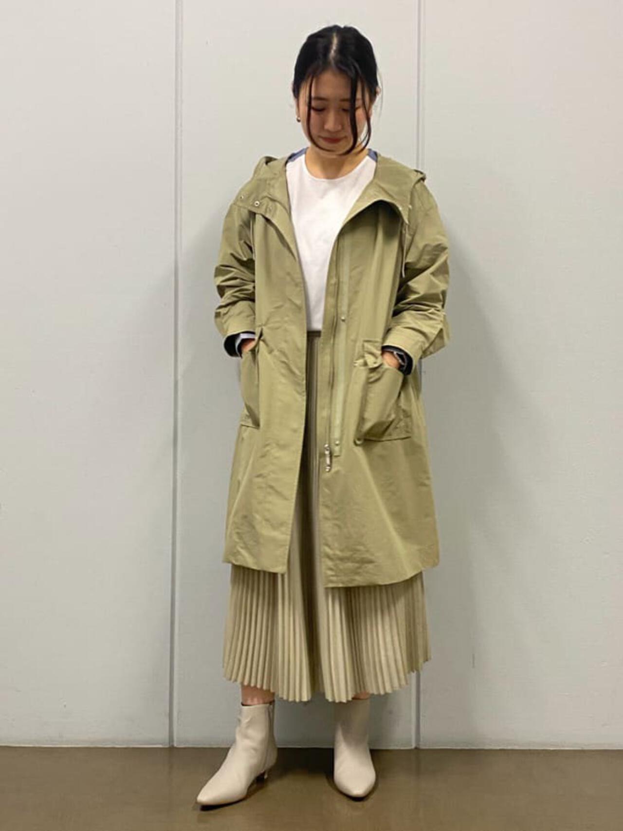 シャンブレープリーツスカート