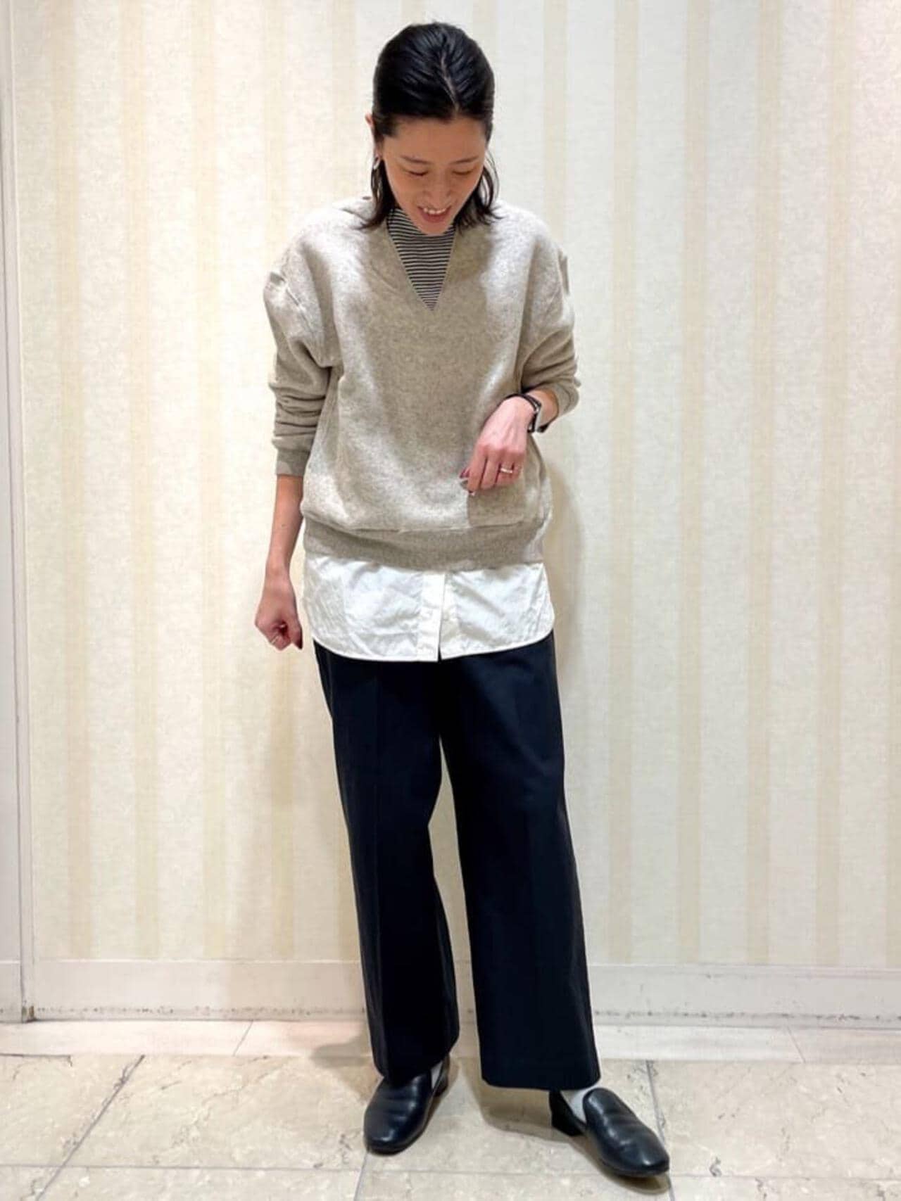 コットンセミワイドパンツ