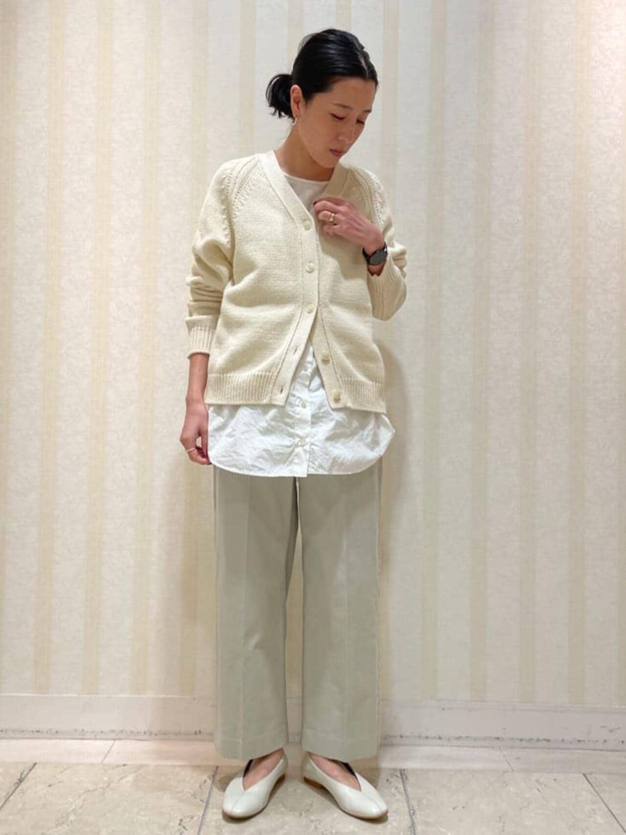 コットンセミワイドパンツ