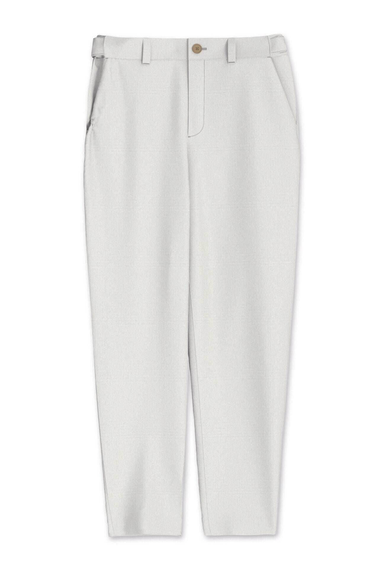 ピケストレッチテーパードパンツ