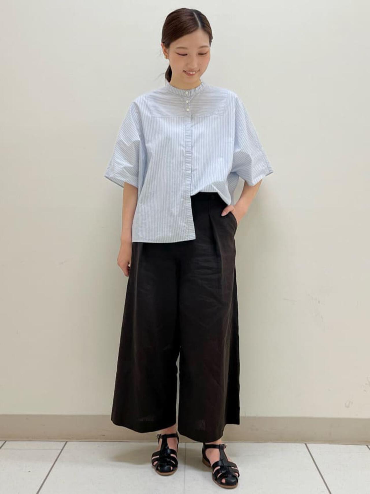 ＰＥレーヨンリネンセミワイドパンツ