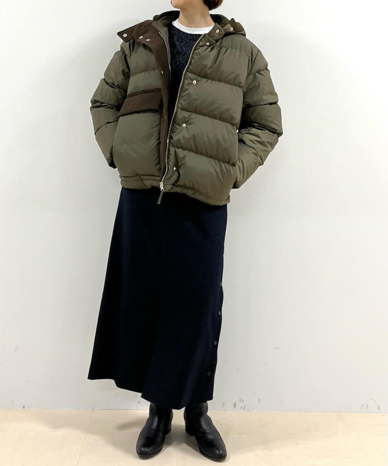 ≪arrive 5e≫サイドボタンスカート | human woman（ヒューマン