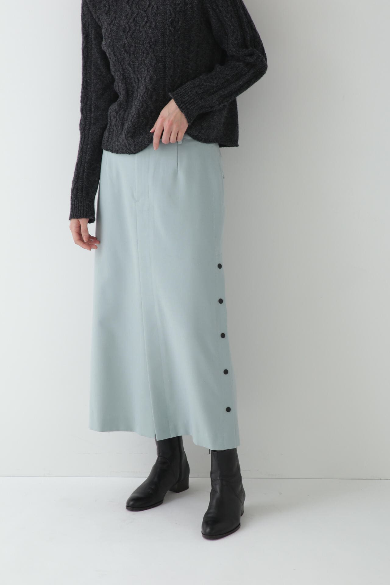 ≪arrive 5e≫サイドボタンスカート | human woman（ヒューマン