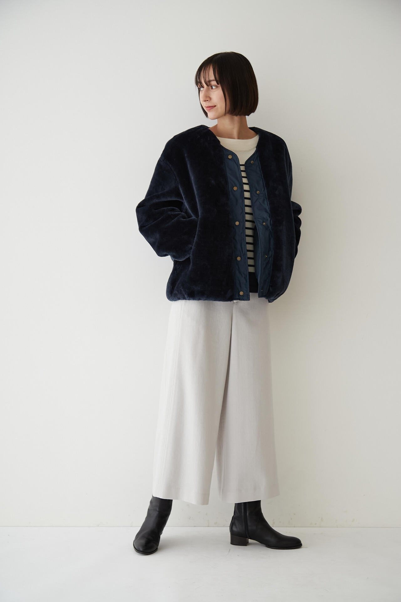 セミ梳毛ツイルパンツ（オフィシャルサイト限定”丈長めあり”）