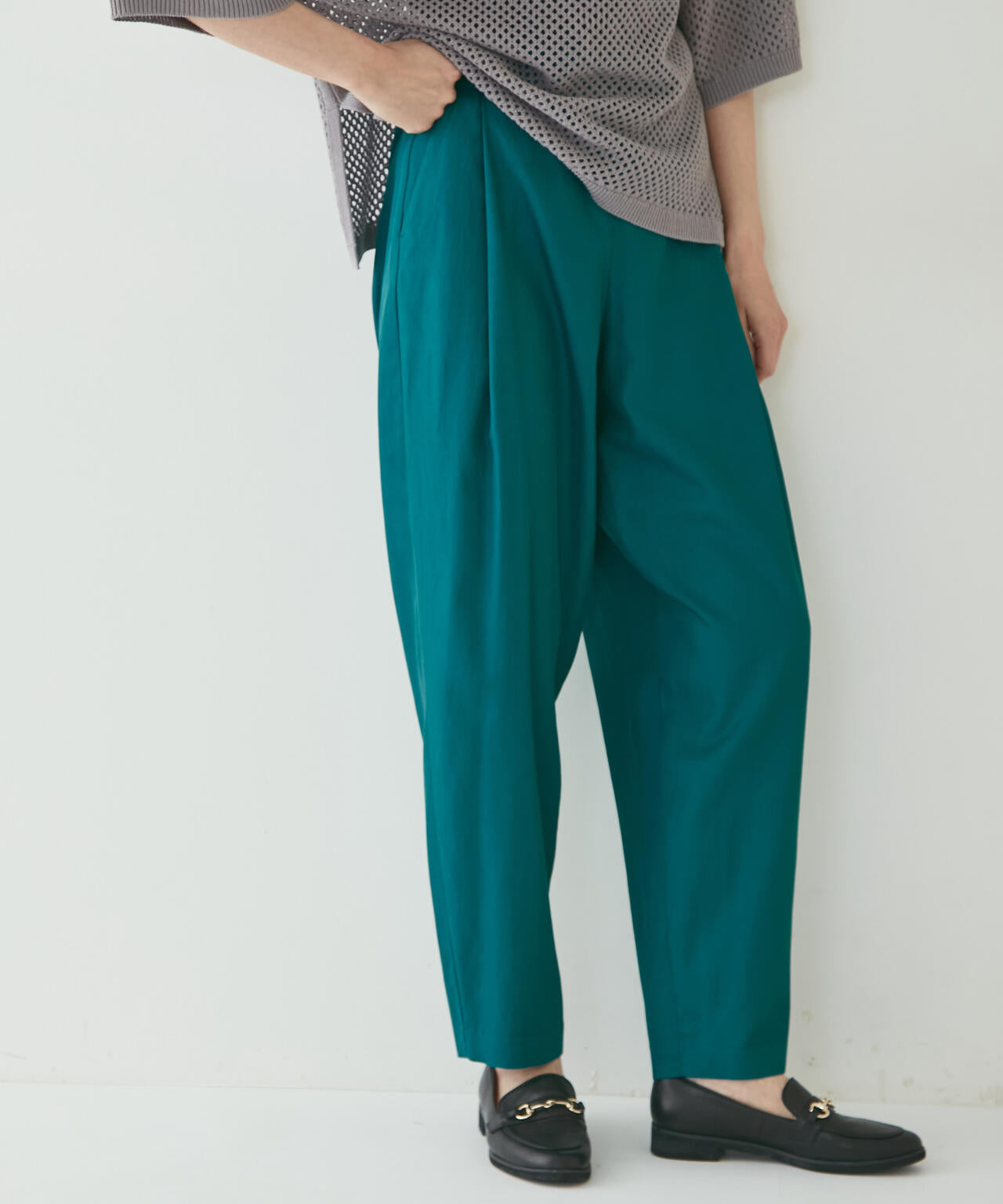 ヒューマンウーマン（human woman）/◆ワイドテーパーカラーパンツ ワイドテーパーカラーパンツ | human woman（ヒューマンウーマン