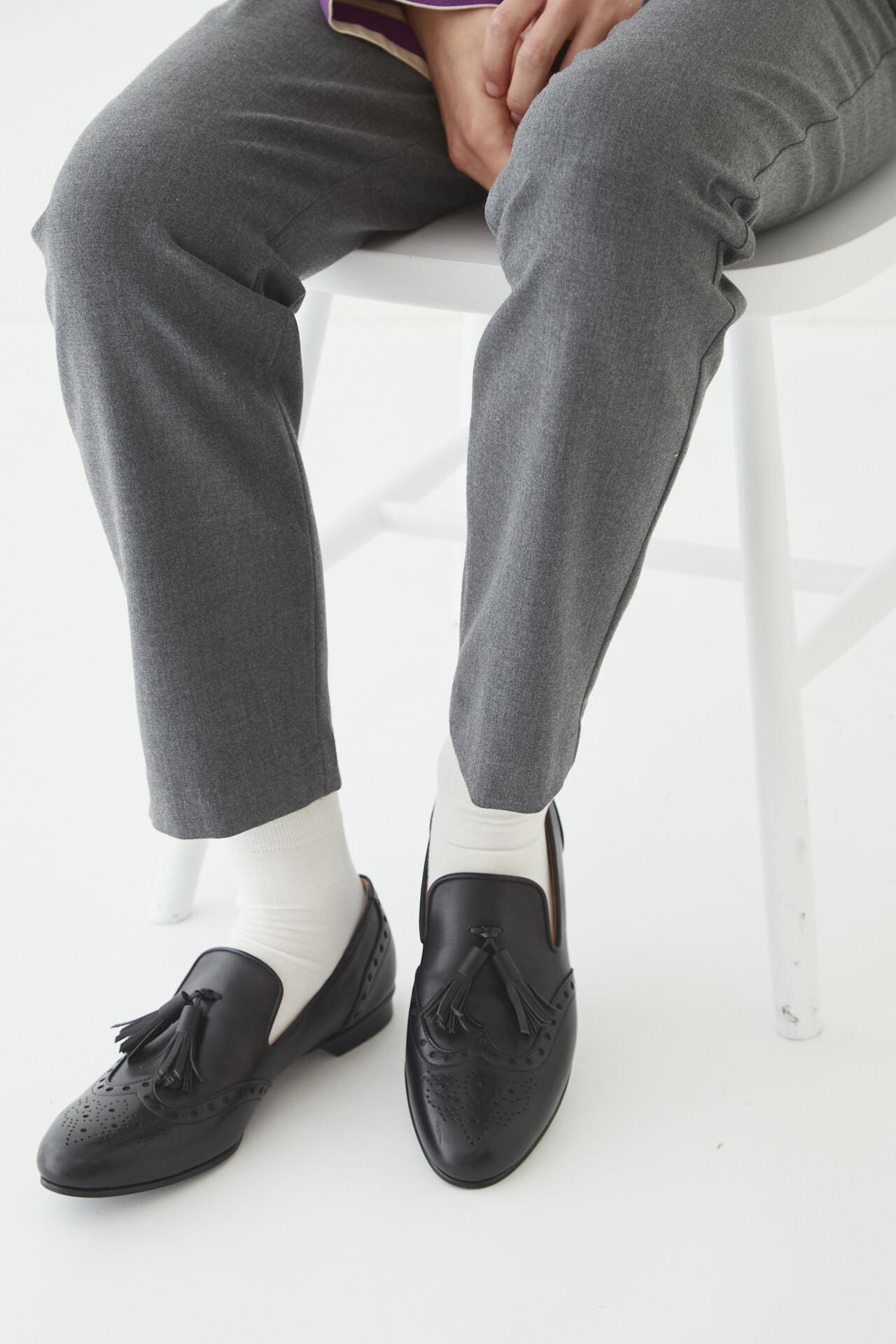 【chausser】ウィングタッセルローファー