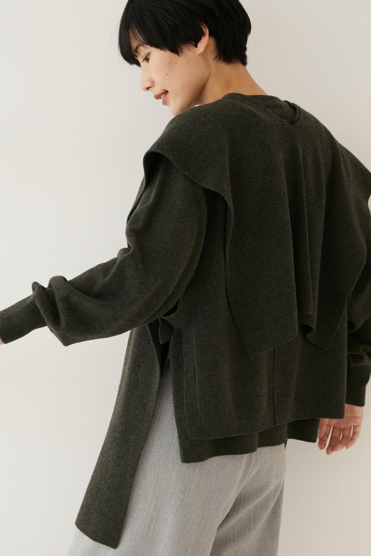 コンポーネントニットマフラー | human woman（ヒューマンウーマン