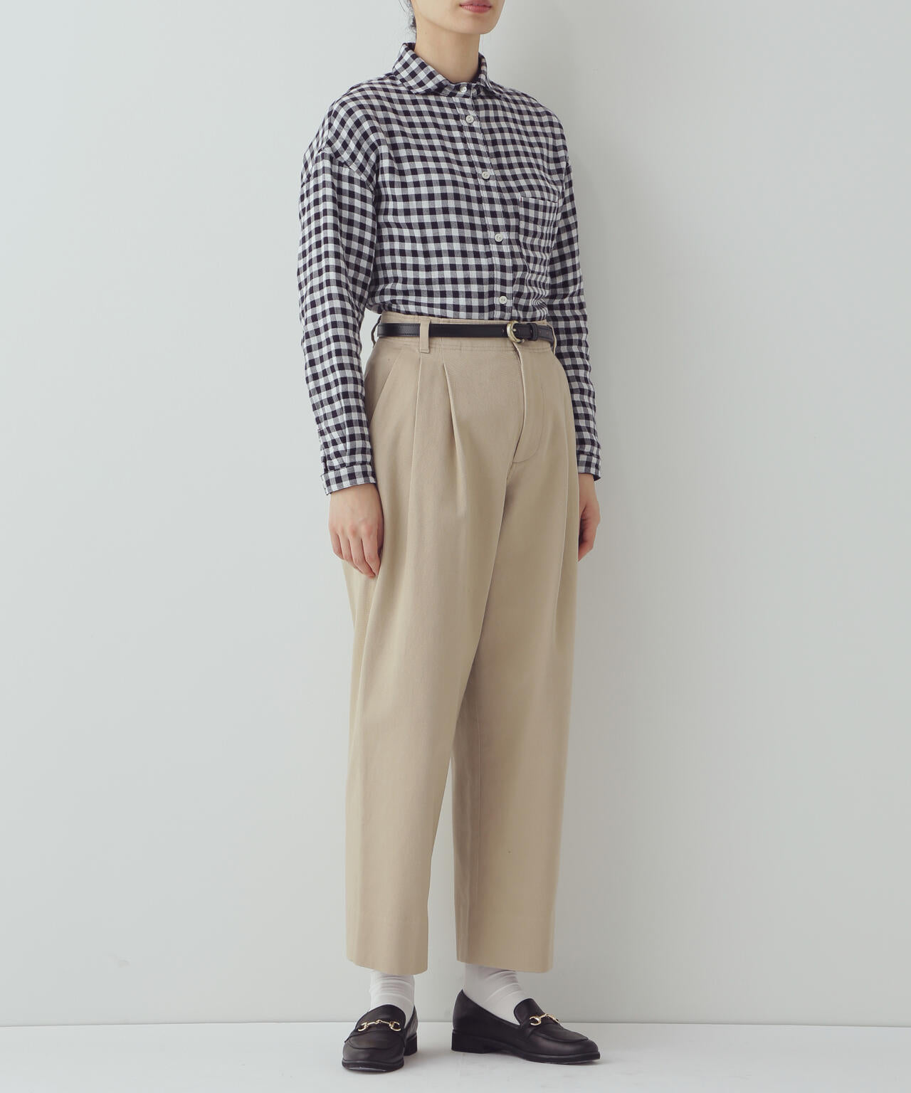 【WEB限定サイズ】ワイドテーパードチノパンツ