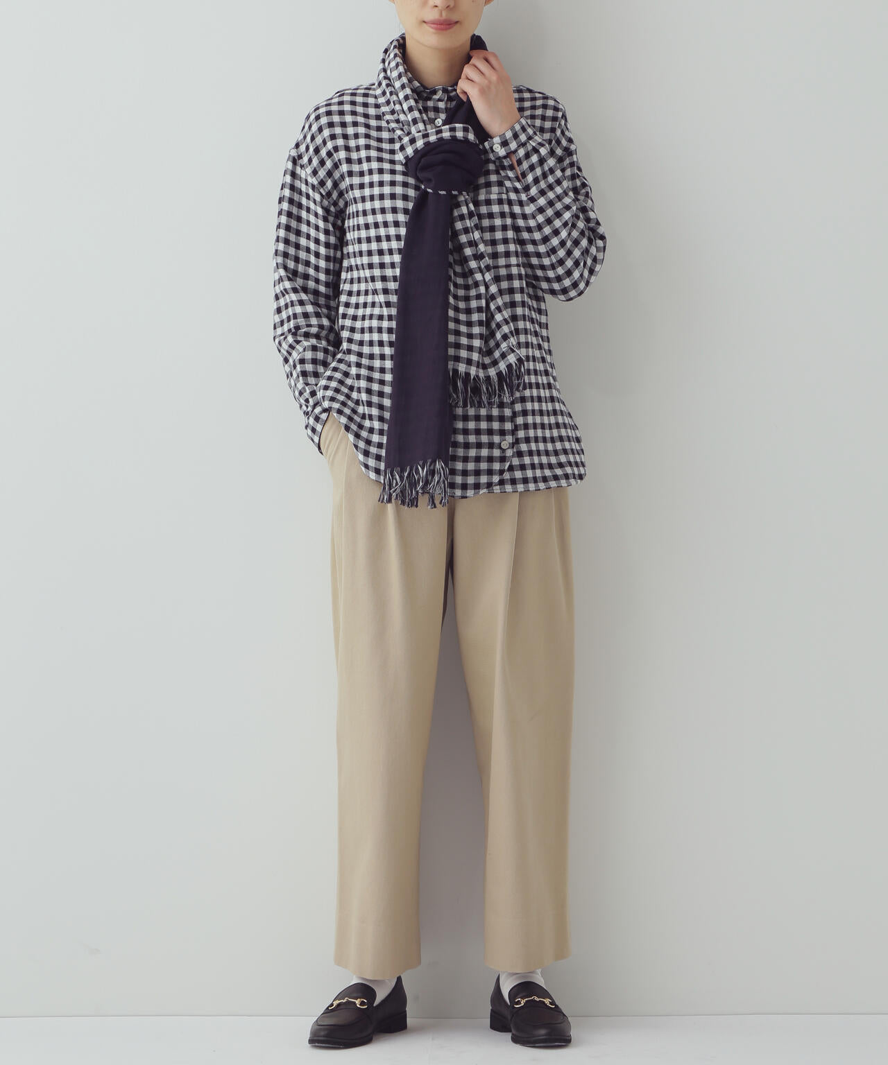【WEB限定サイズ】ワイドテーパードチノパンツ