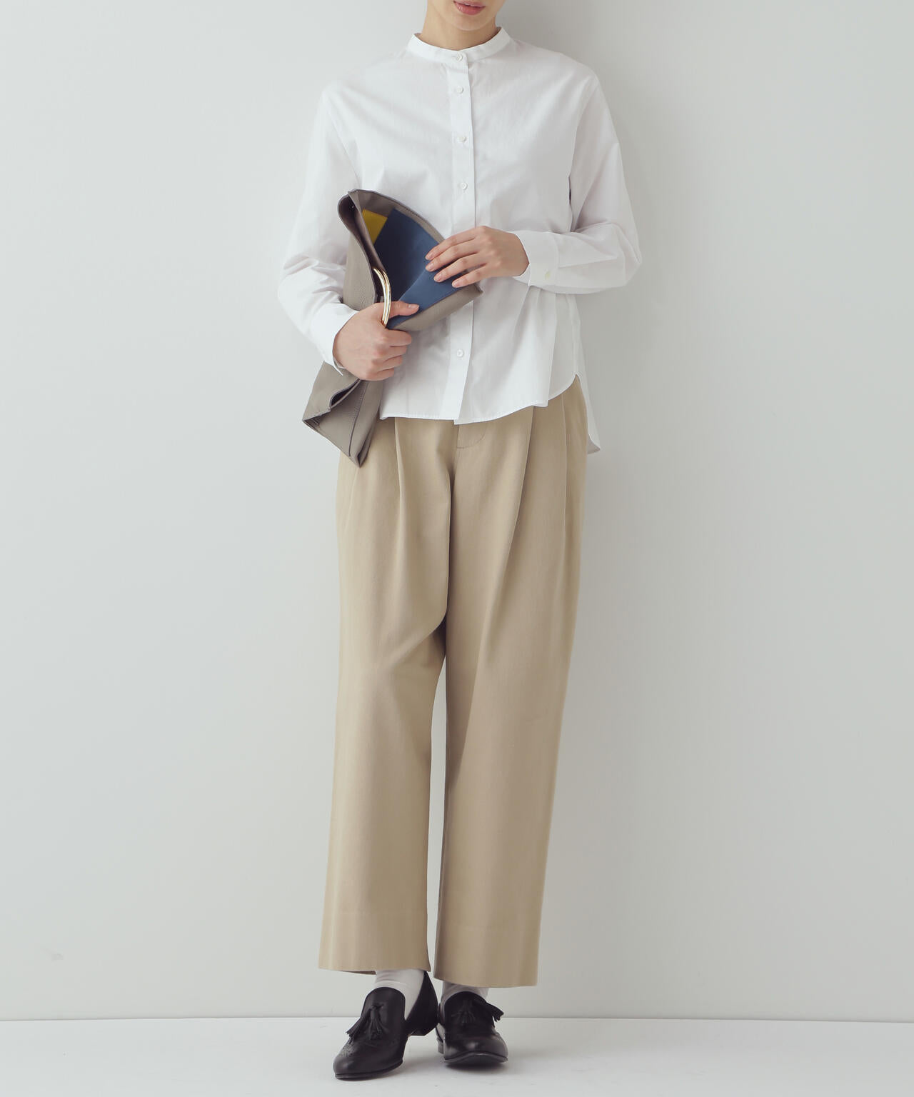 【WEB限定サイズ】ワイドテーパードチノパンツ
