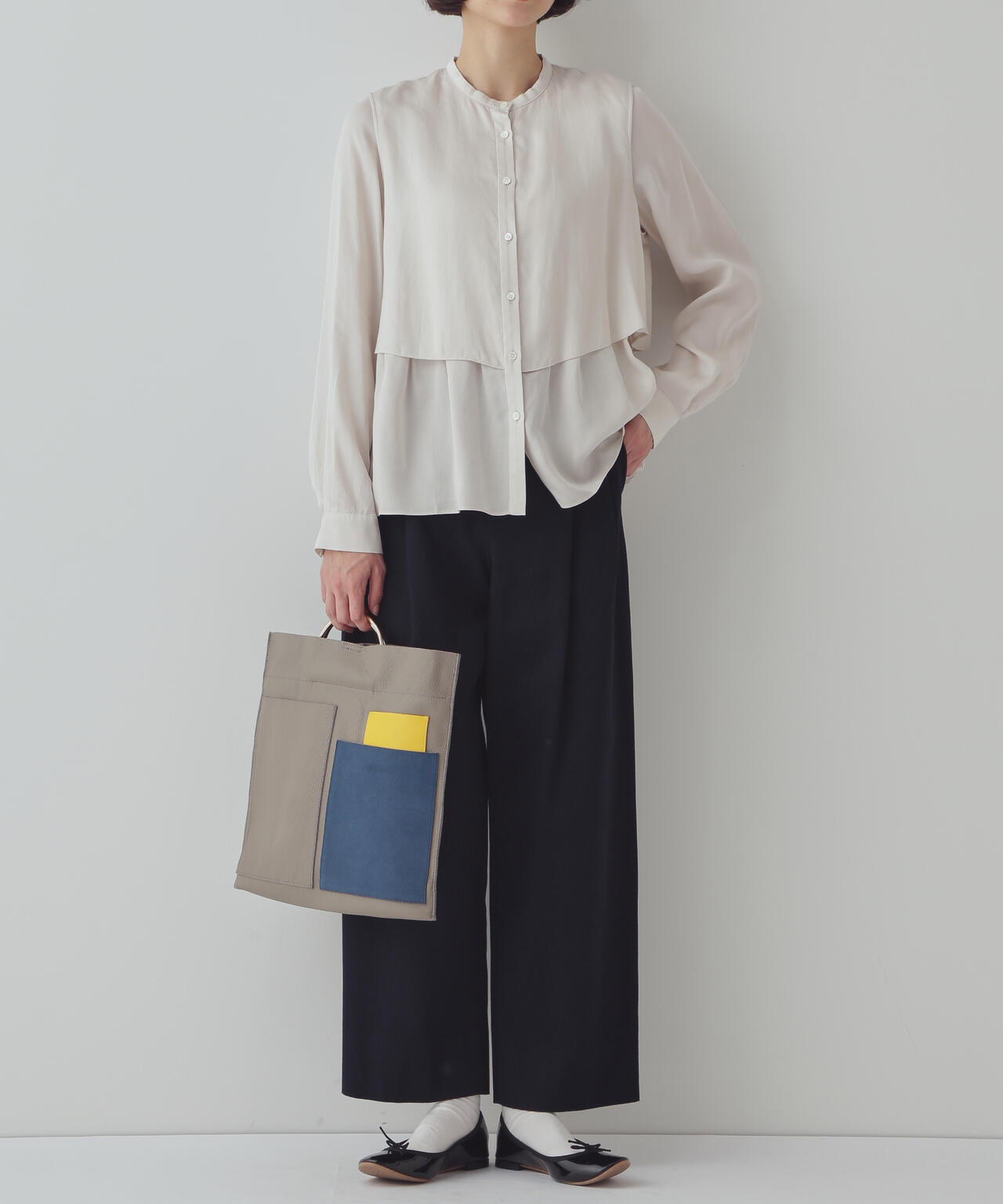 【WEB限定サイズ】ワイドテーパードチノパンツ
