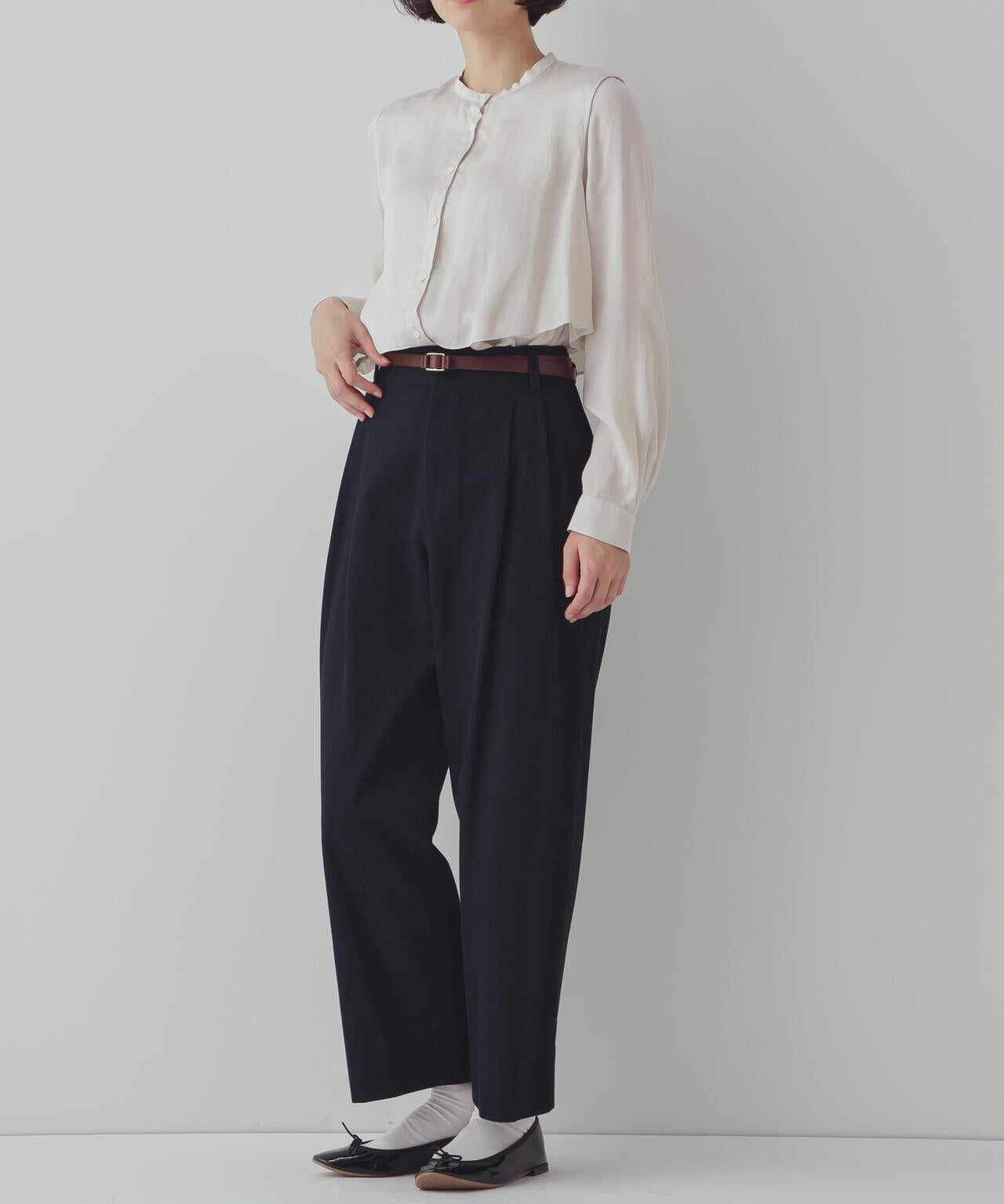 【WEB限定サイズ】ワイドテーパードチノパンツ