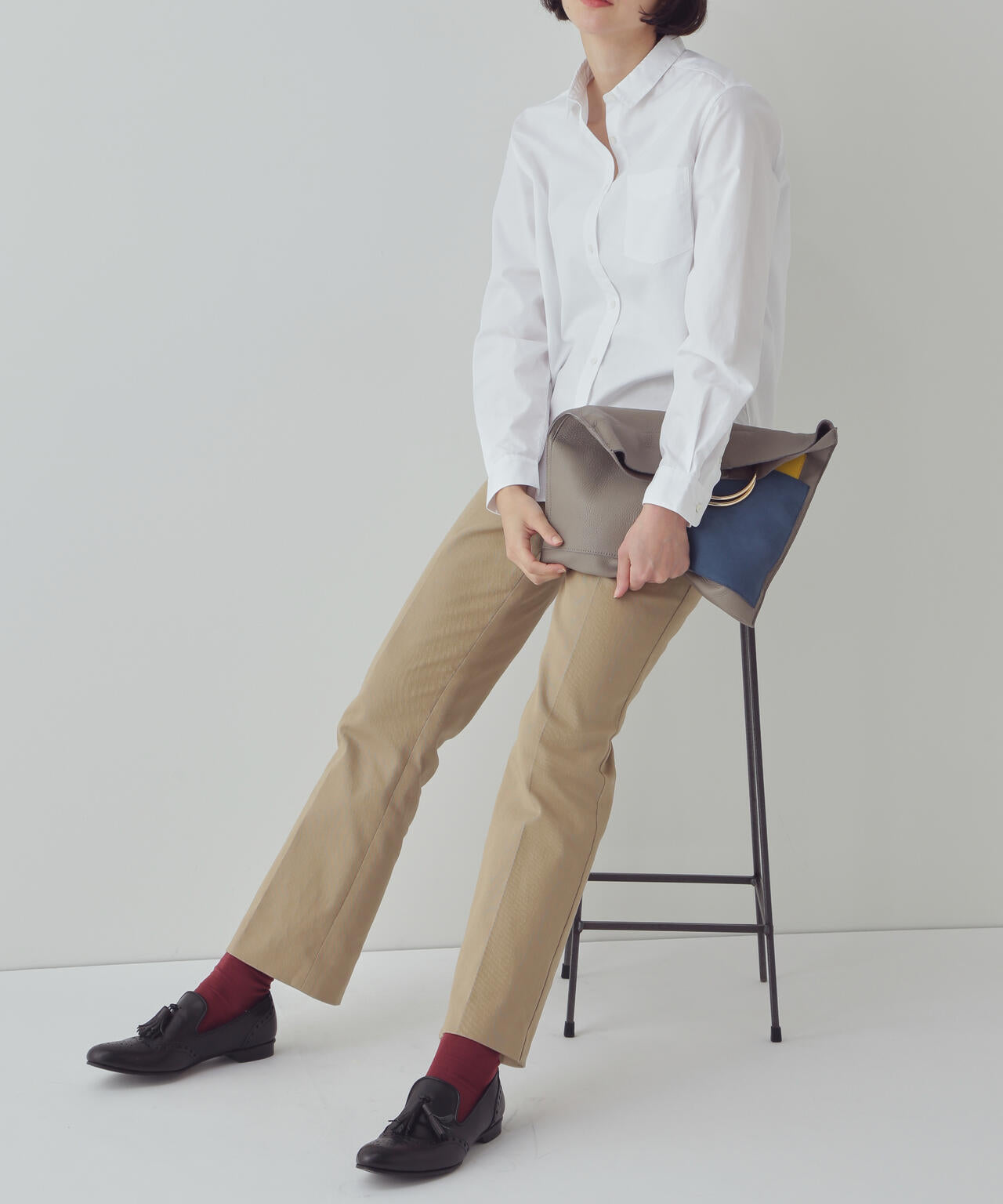 【WEB限定サイズ】スッキリ細身フレアパンツ
