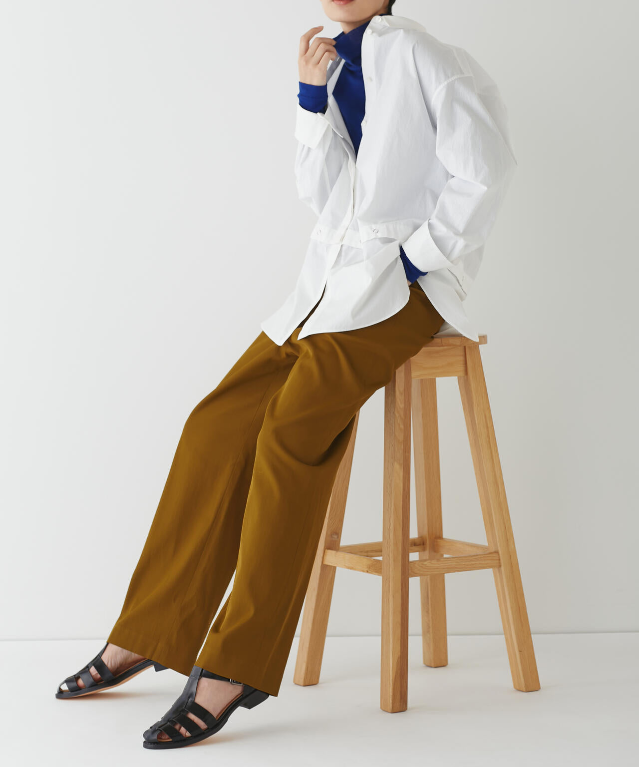 【WEB限定サイズ】Ｗゴムリラックスパンツ