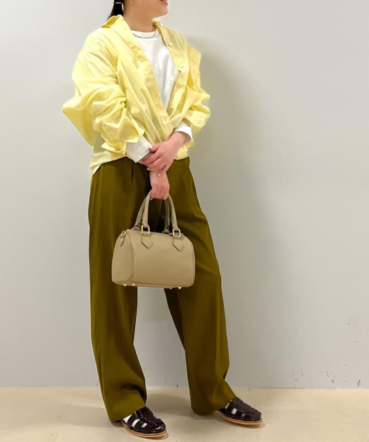 【WEB限定サイズ】Ｗゴムリラックスパンツ