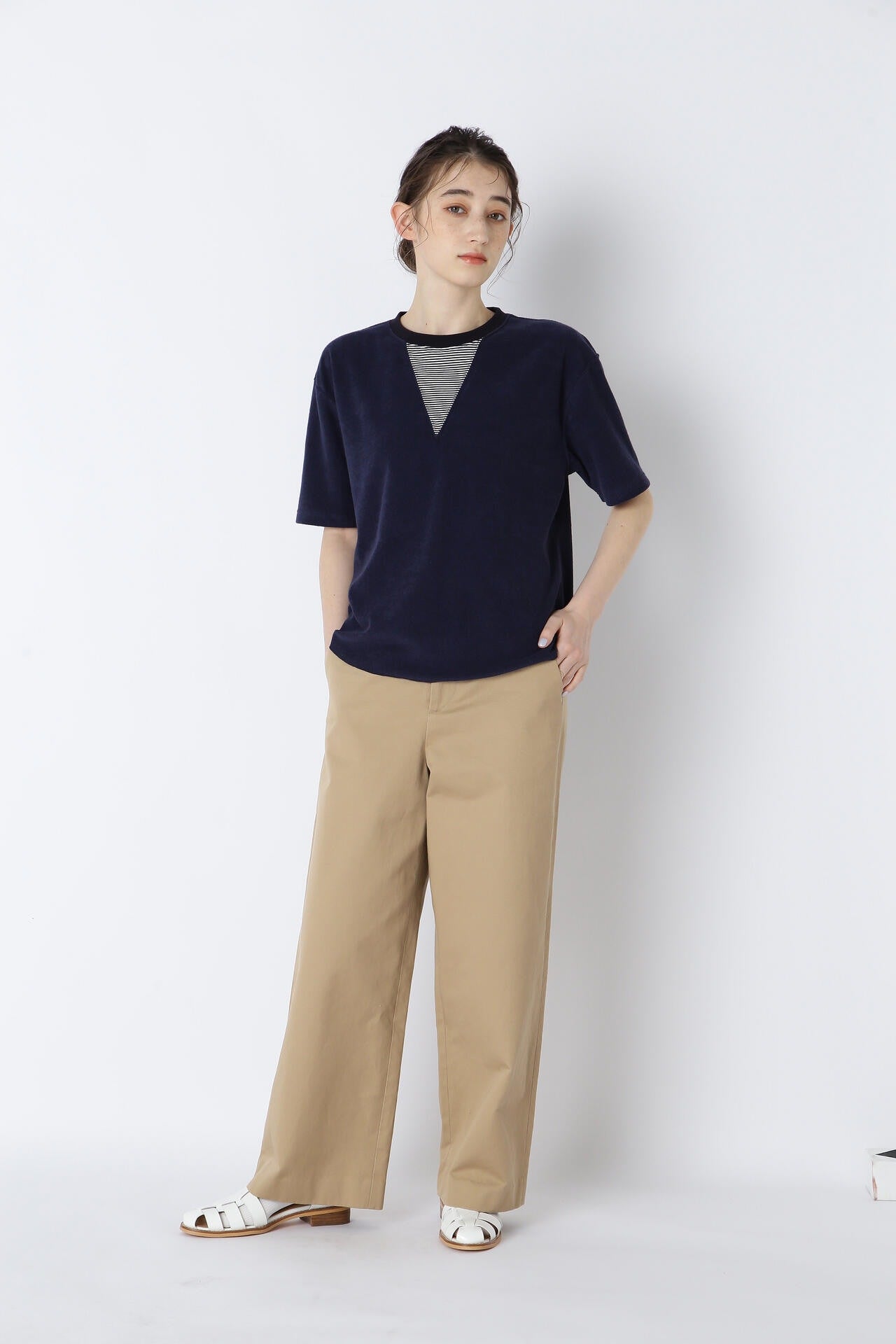 甘撚コットンチノパンツ | human woman（ヒューマンウーマン