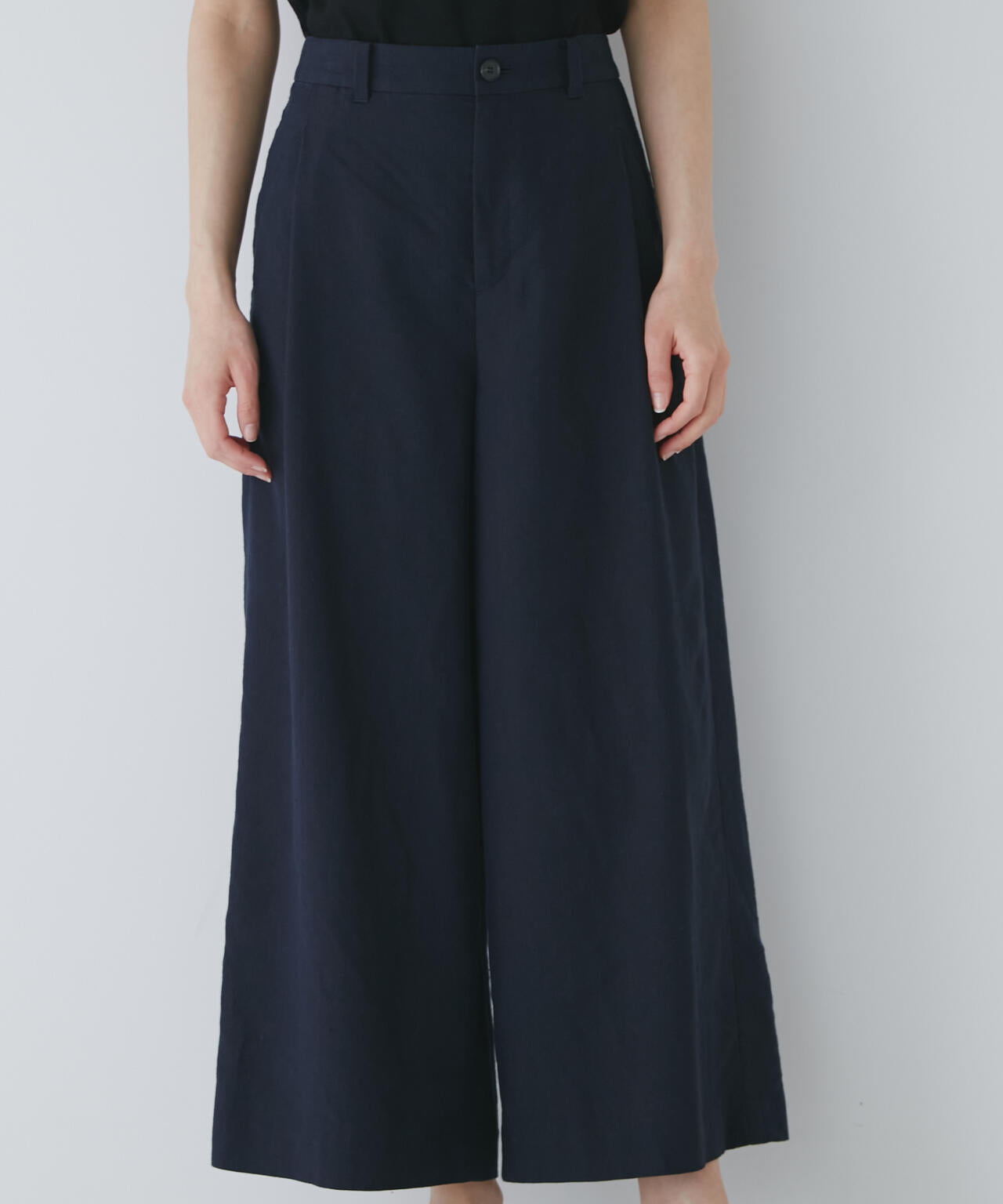 【WEB限定サイズ】ＰＥレーヨンリネンセミワイドパンツ