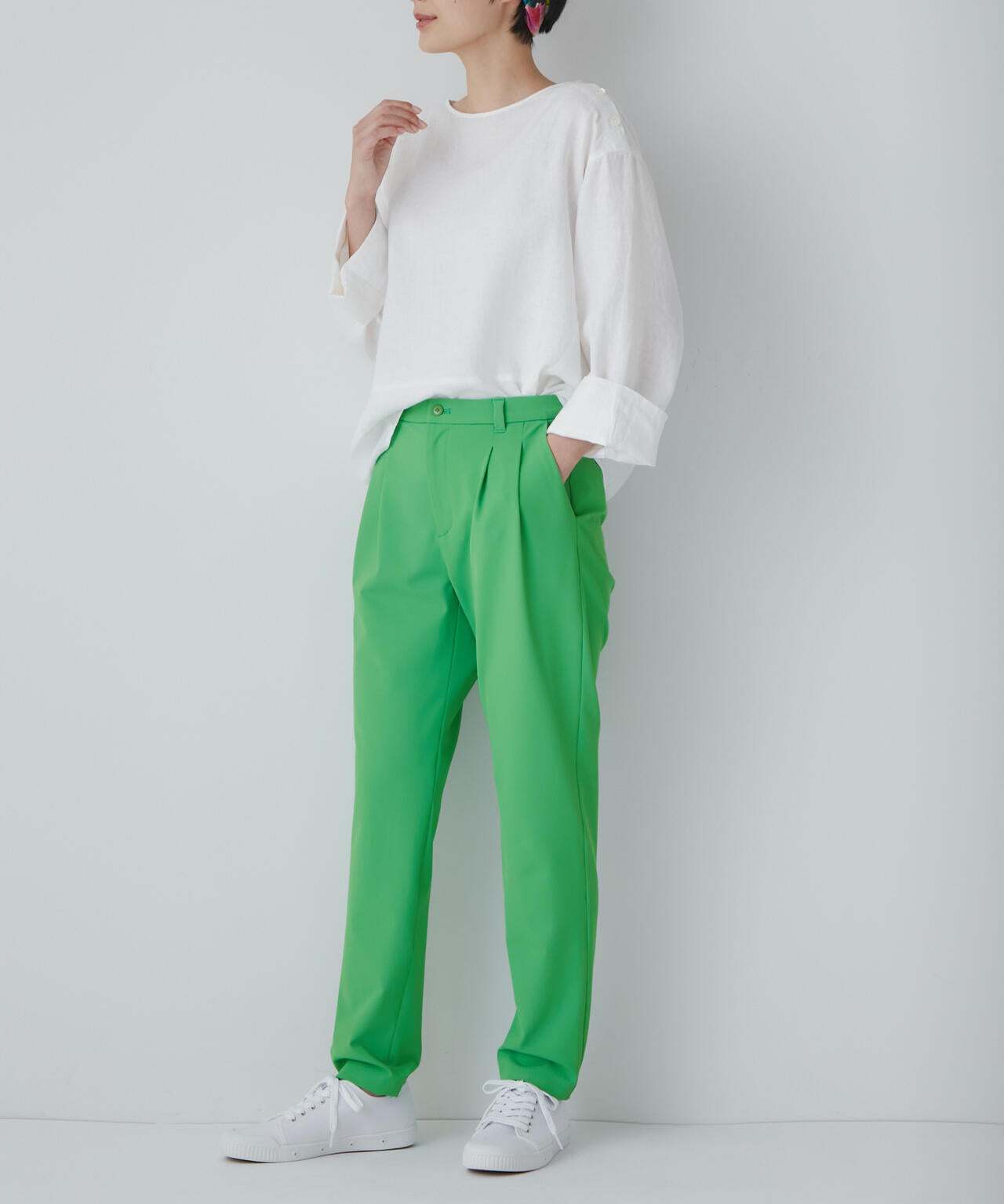 【WEB限定サイズ】２ＷＡＹスリムテーパードパンツ