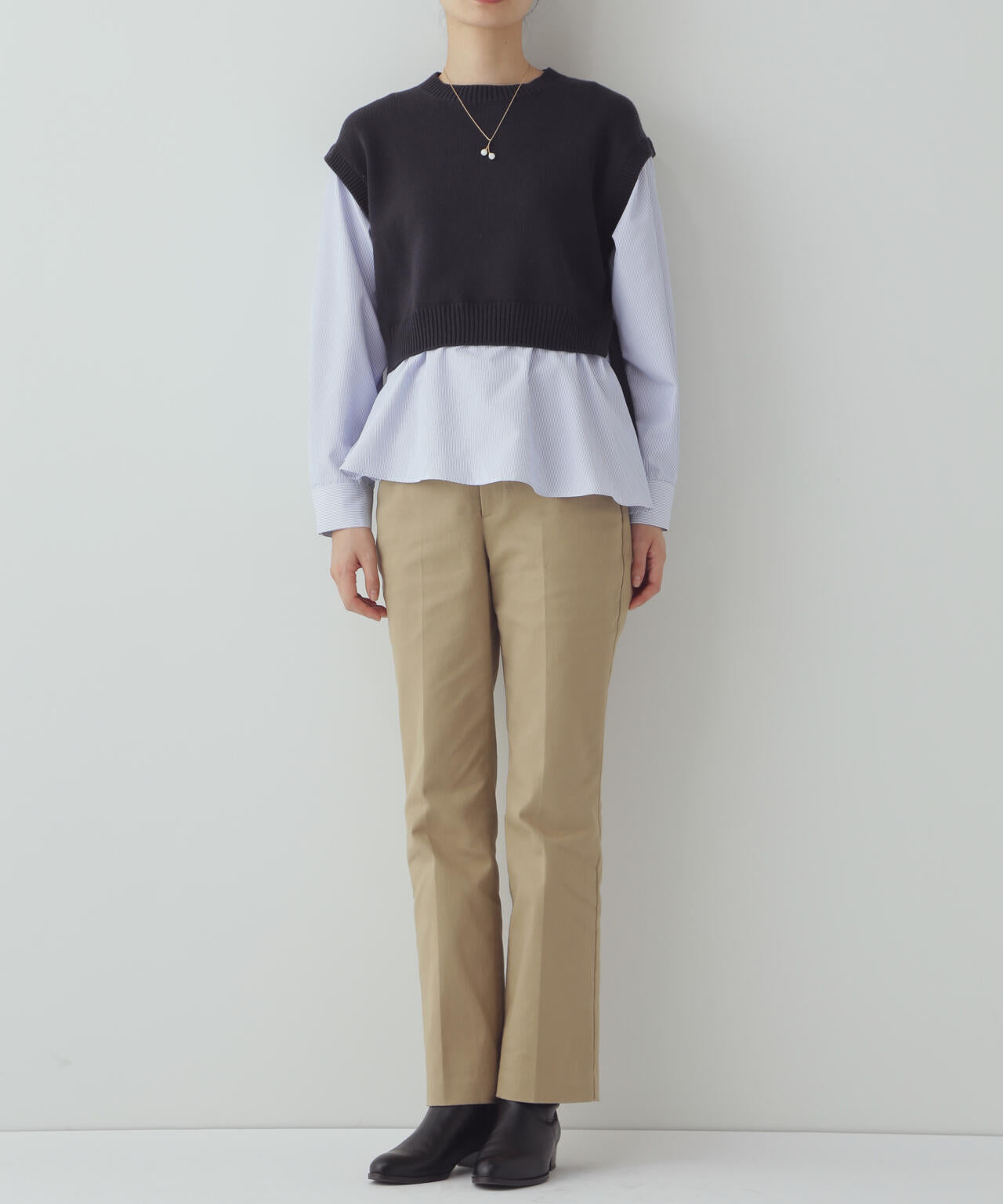 布帛コンビニットプルオーバー | human woman（ヒューマンウーマン