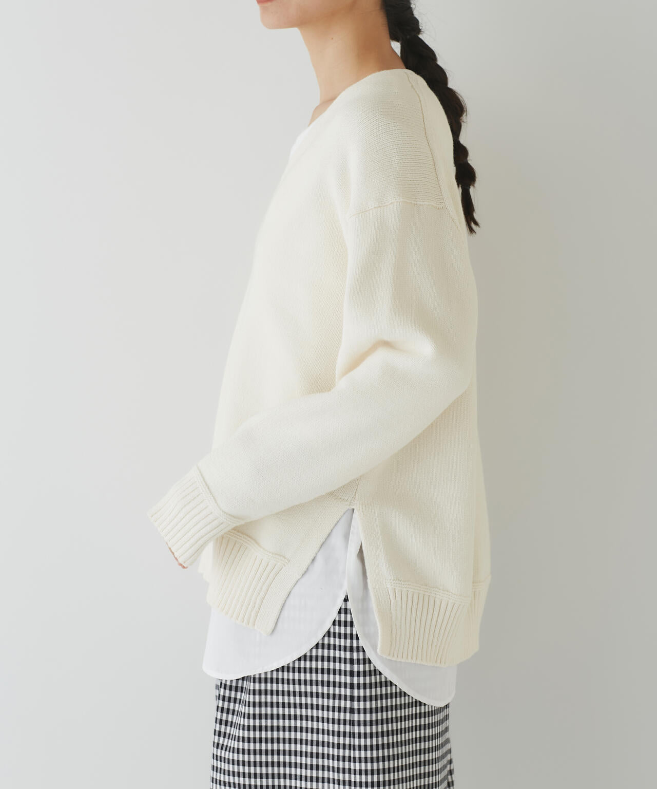 ヒューマンウーマン（HUMAN WOMAN）/◆Ｖネックチュニックトップス Vネックチュニックトップス | human woman（ヒューマンウーマン