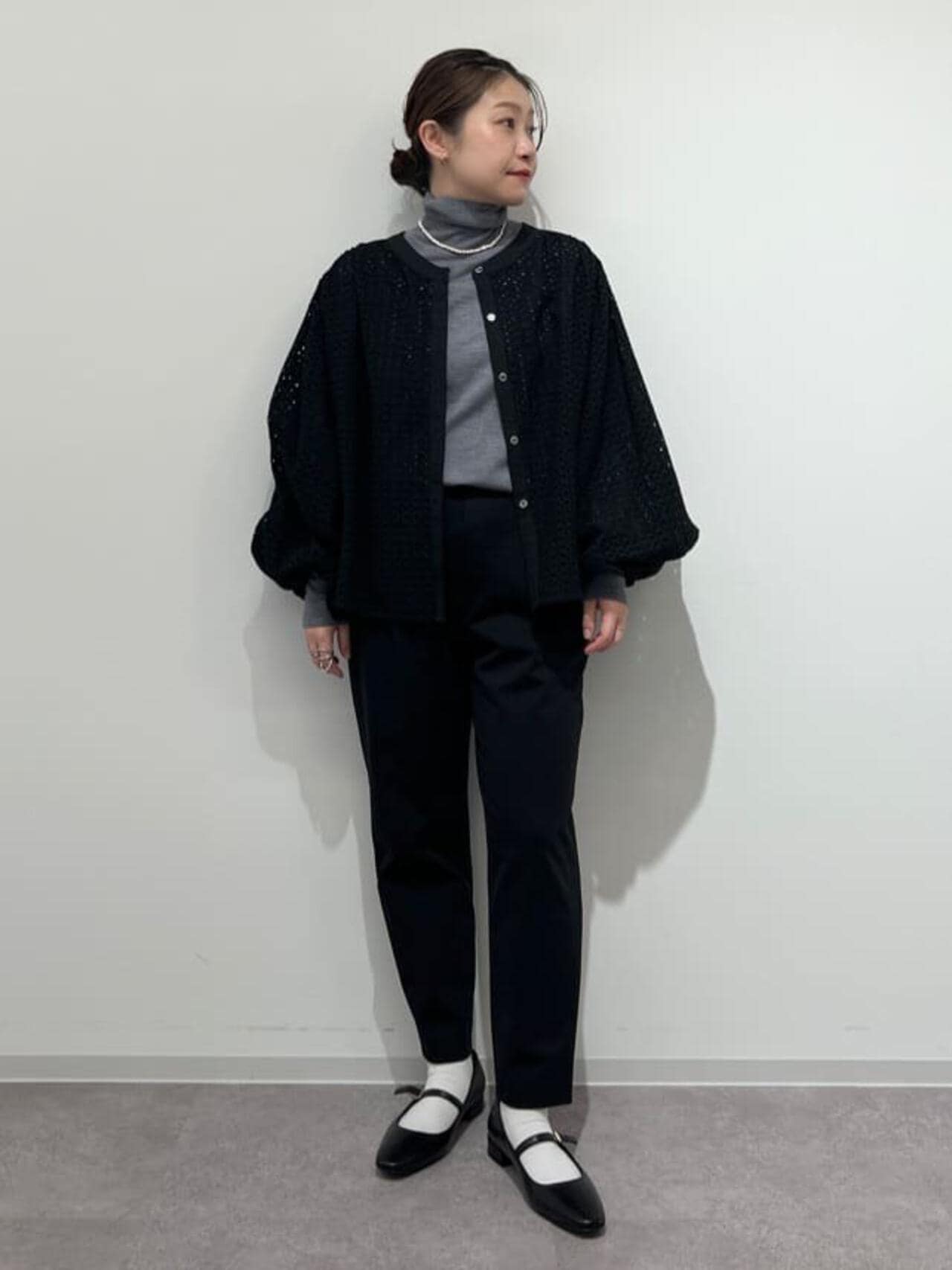 ボリュームスリーブカットワークブラウス | human woman（ヒューマン