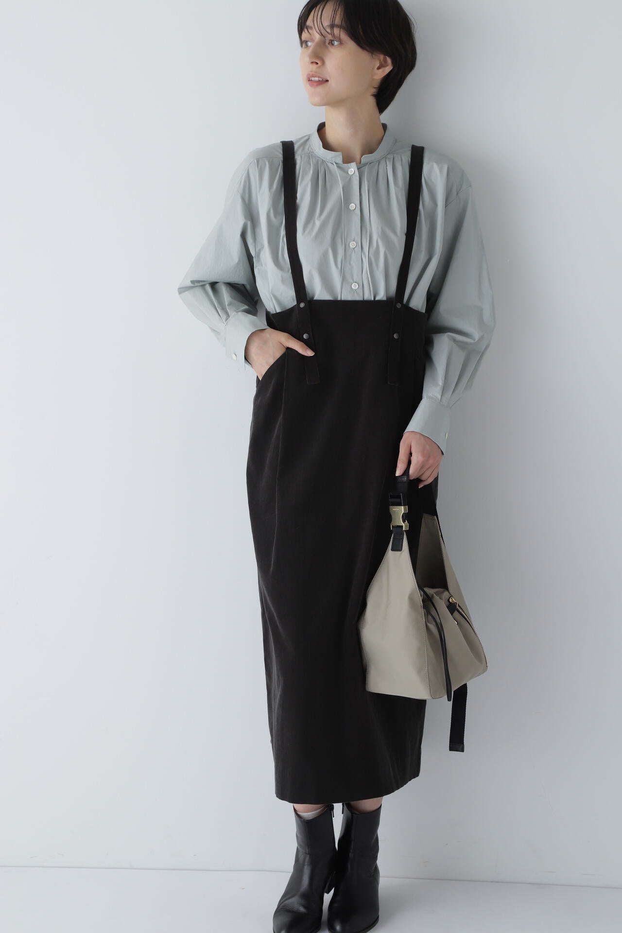 okmenさん専用 ポリエステルストレッチ 小紋ドビーセットアップパンツ（07-04FG05-204