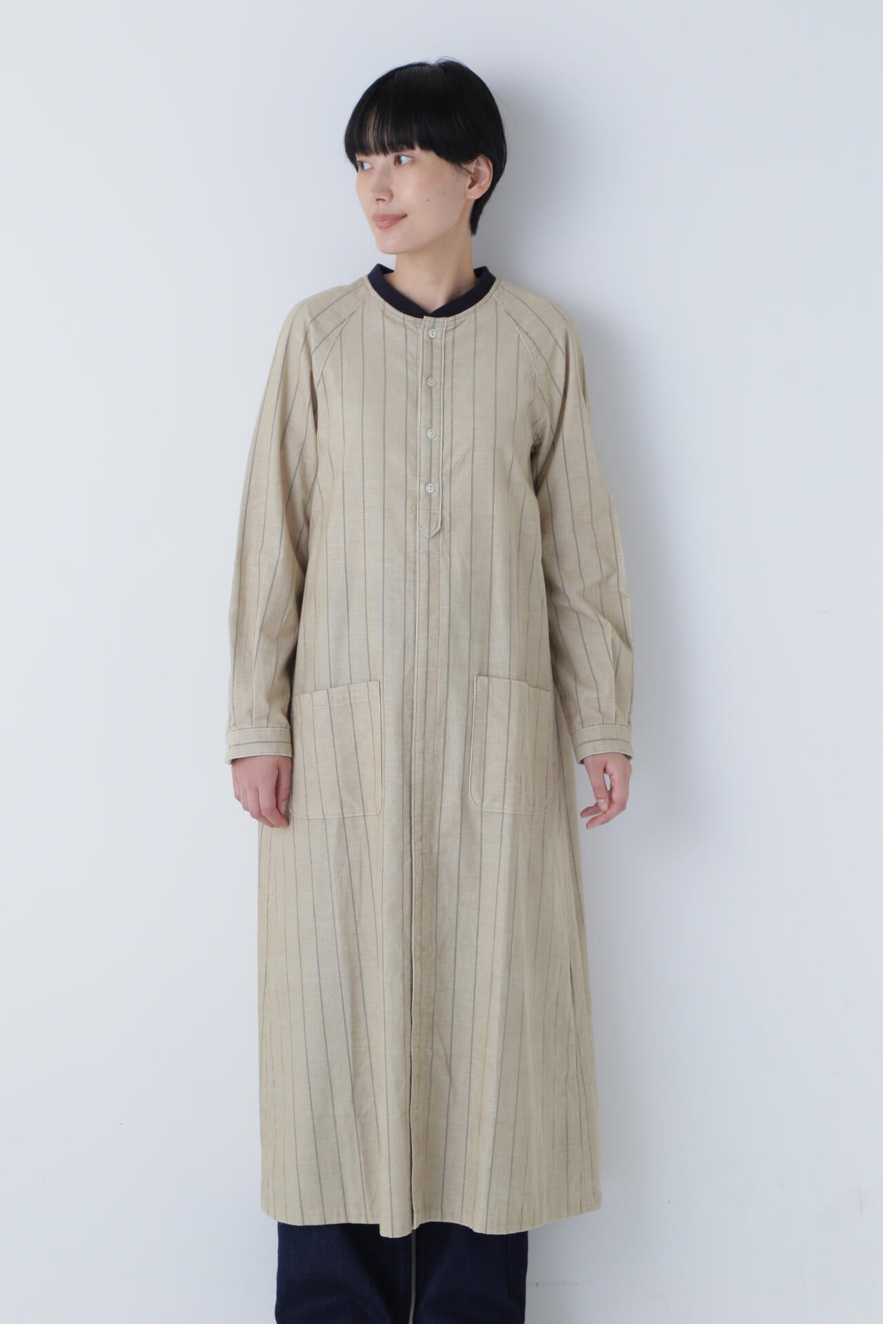 【WEB限定】NATICコーデュロイストライプワンピース