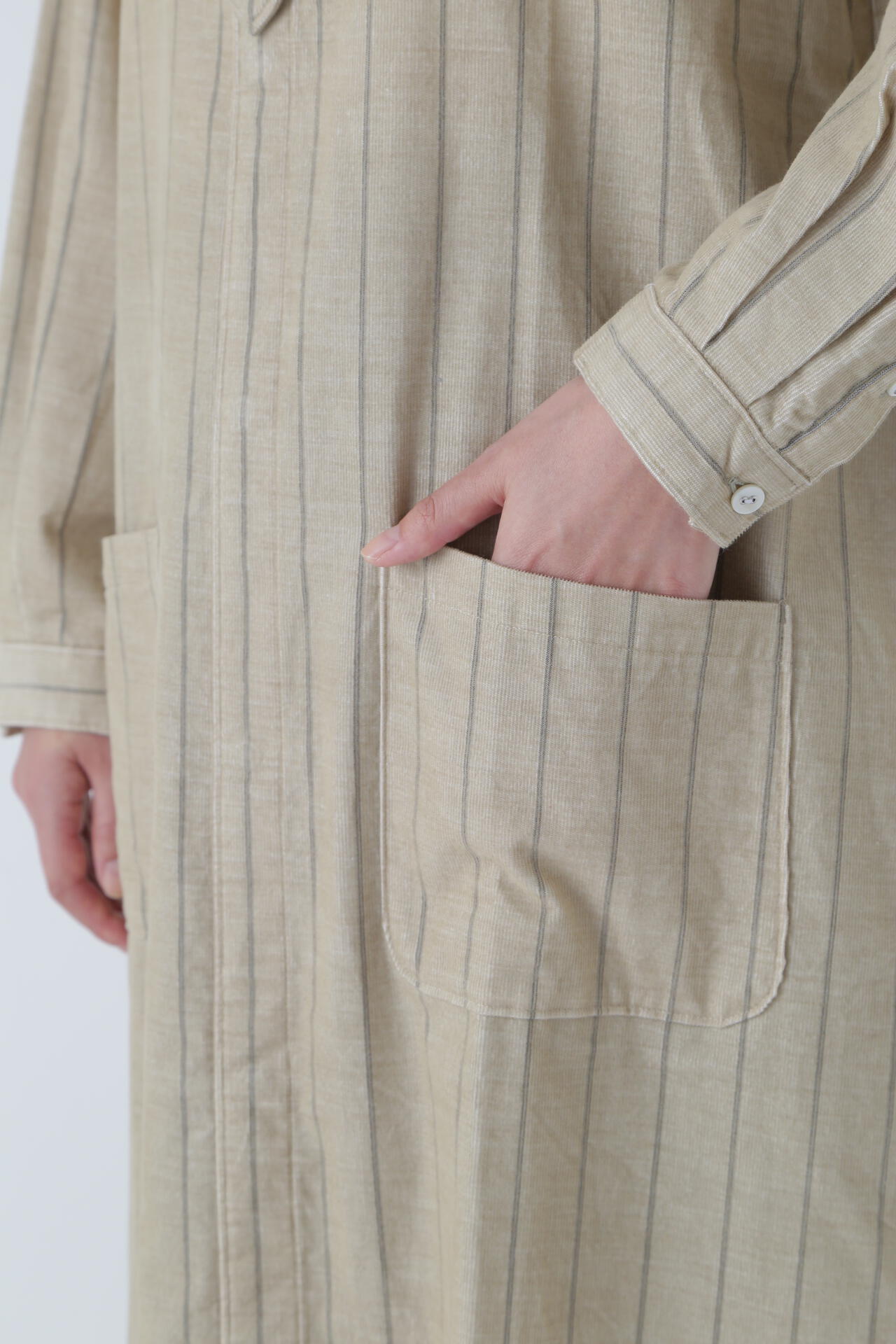 【WEB限定】NATICコーデュロイストライプワンピース