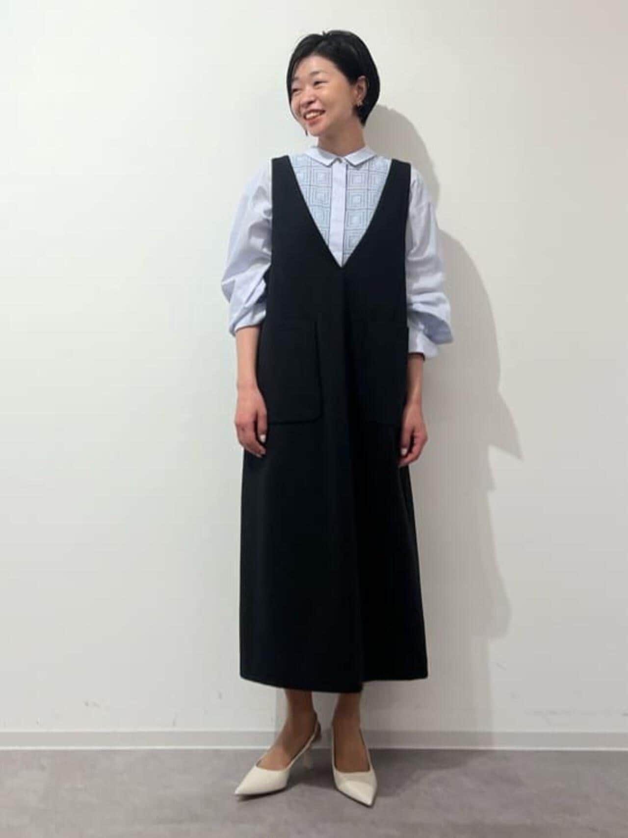 ストレッチポンチジャンパースカート | human woman（ヒューマン