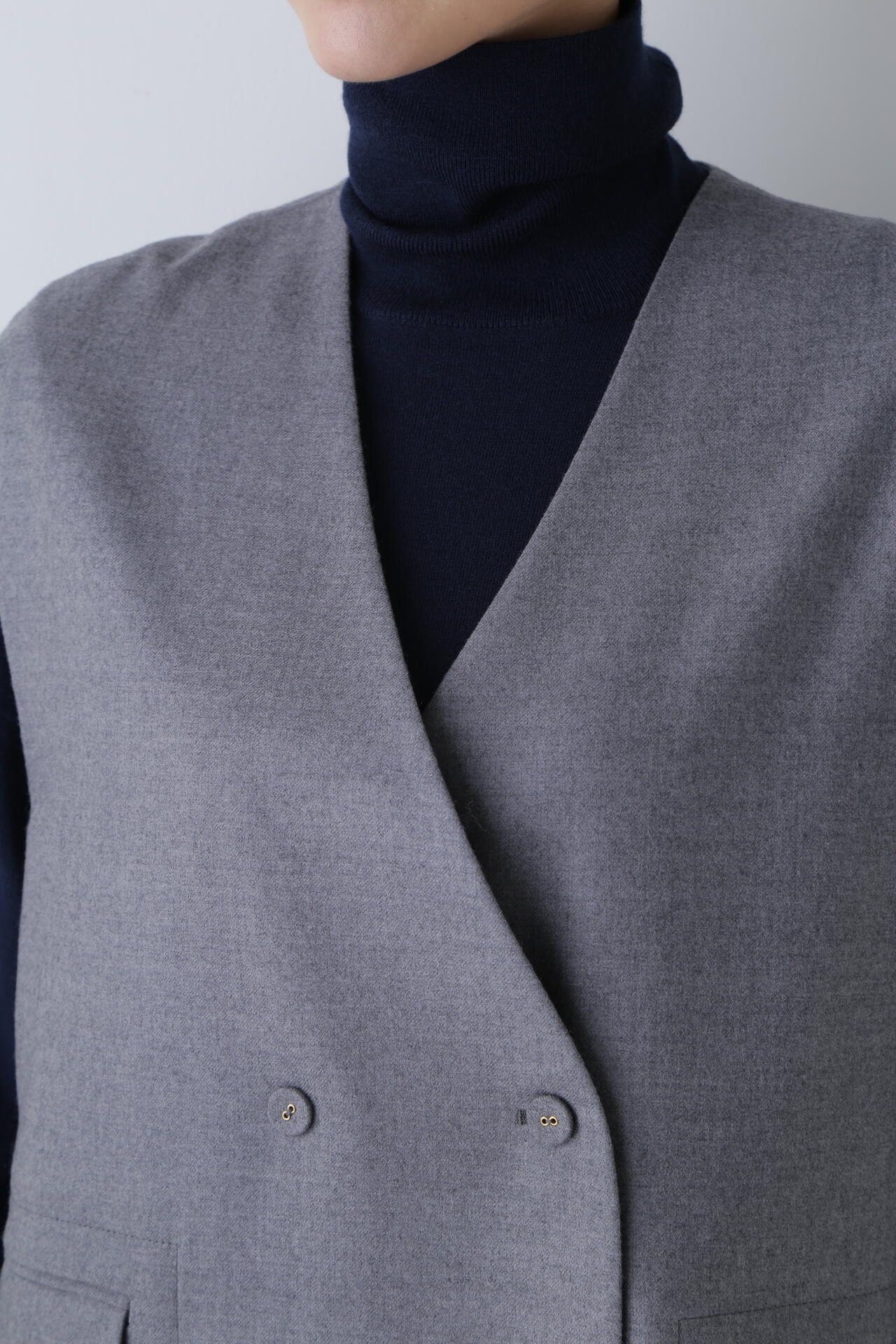 ライトフラノウォッシャブルジレ | human woman（ヒューマンウーマン