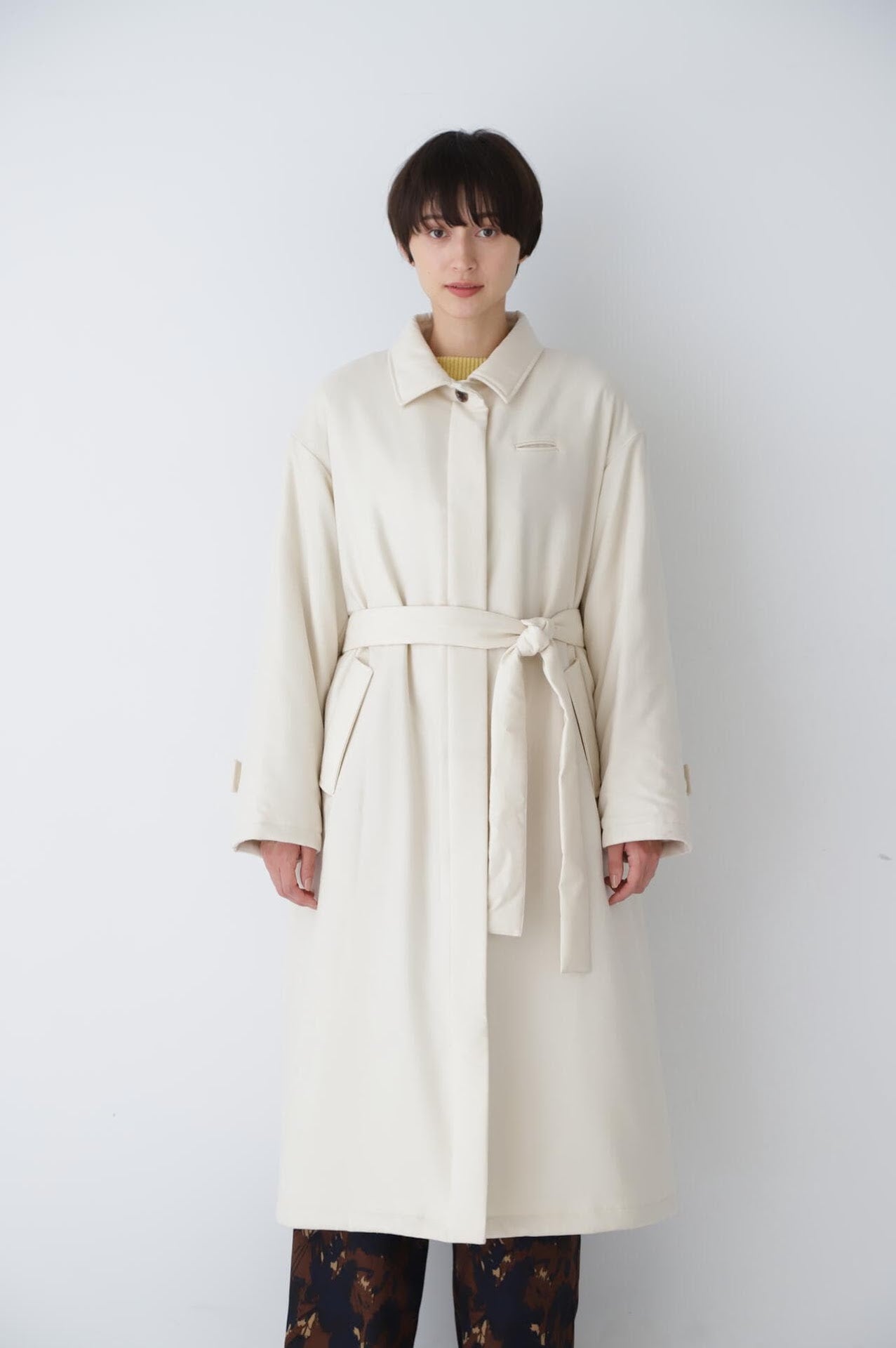 ヒューマンウーマン　チェスターコート　★未着用 エアリーウール ライト チェスターコート（47-20WE01-203