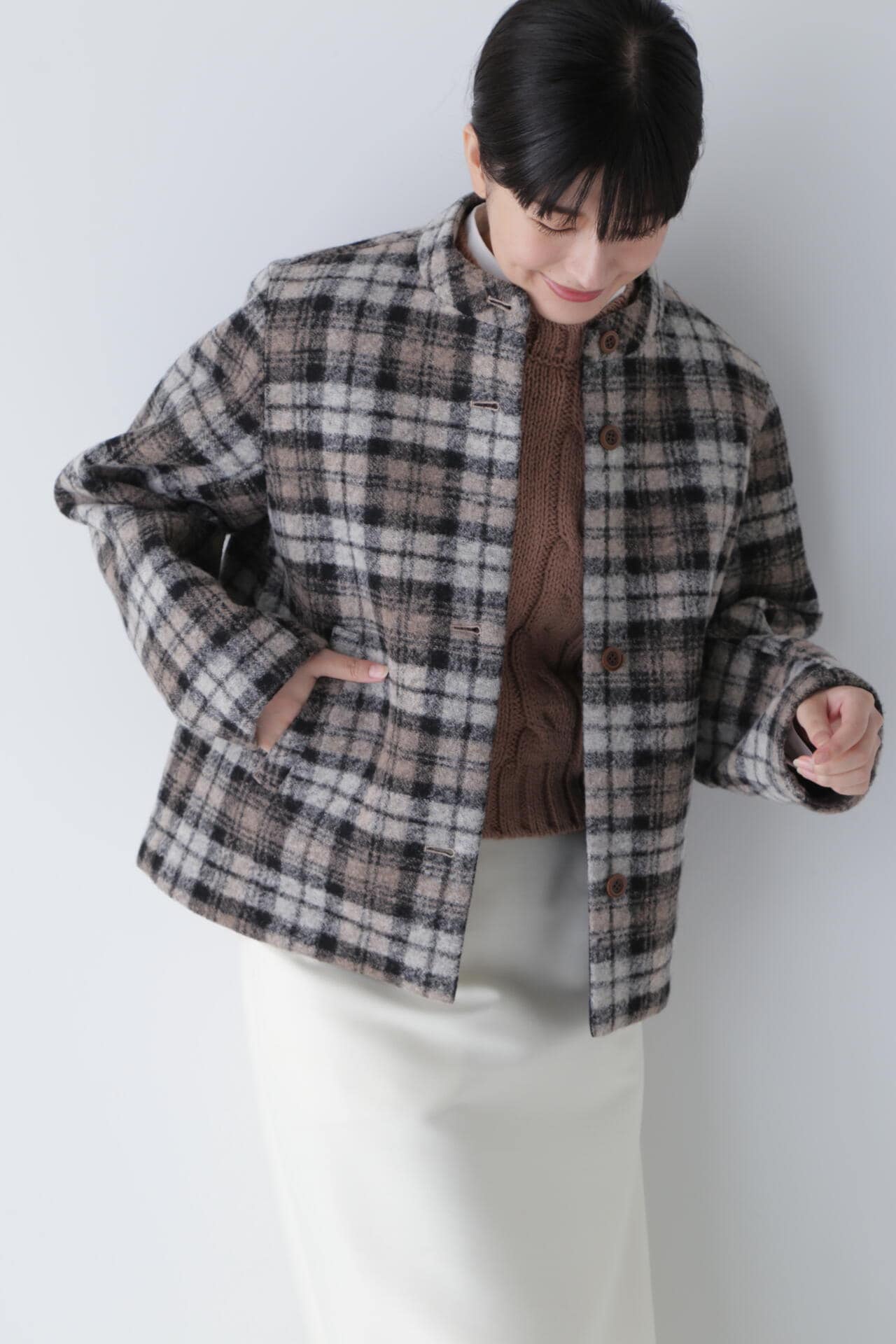 スライバーボンディングショートブルゾン | human woman（ヒューマン