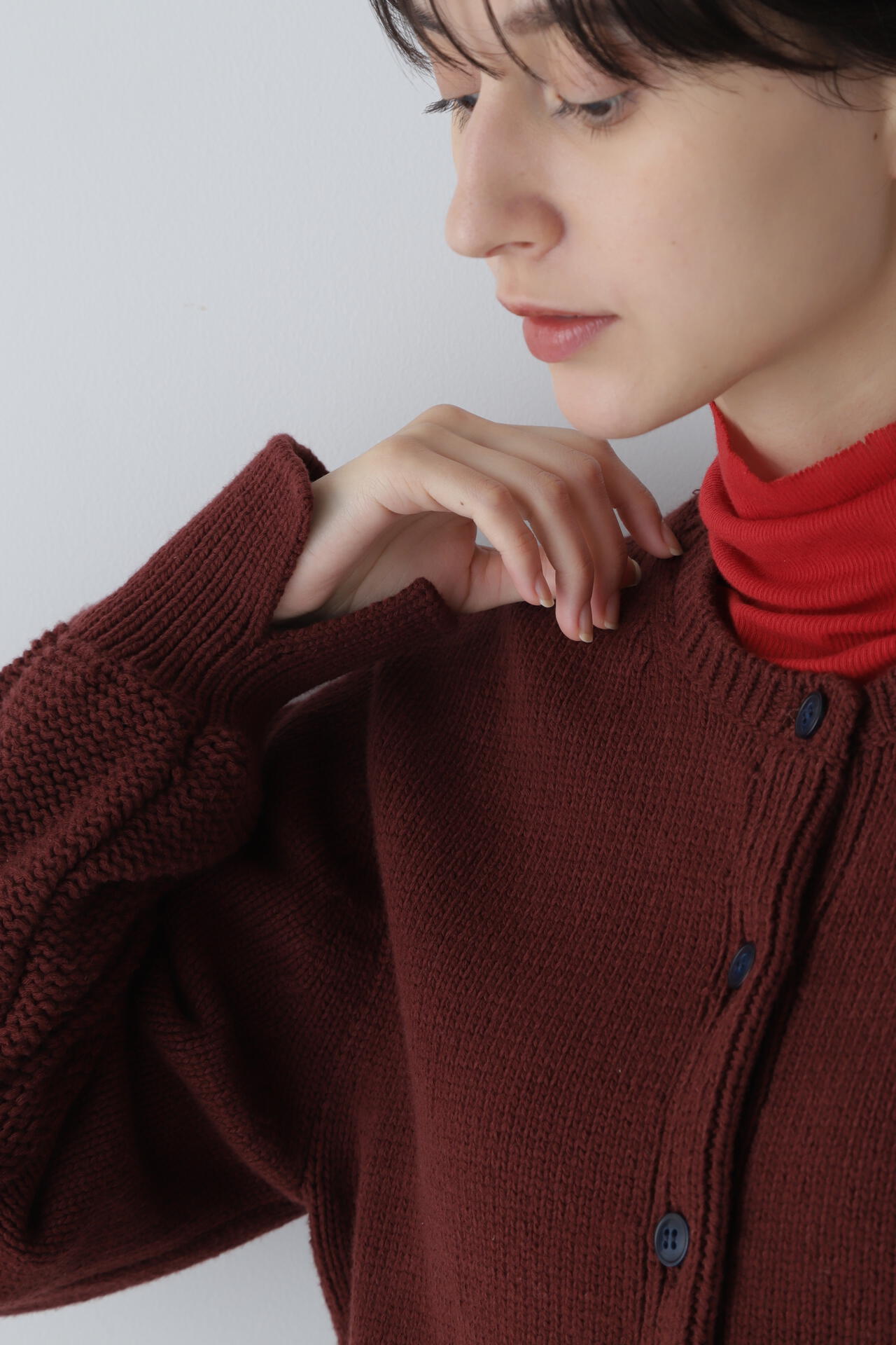 ショート丈カーディガン | human woman（ヒューマンウーマン