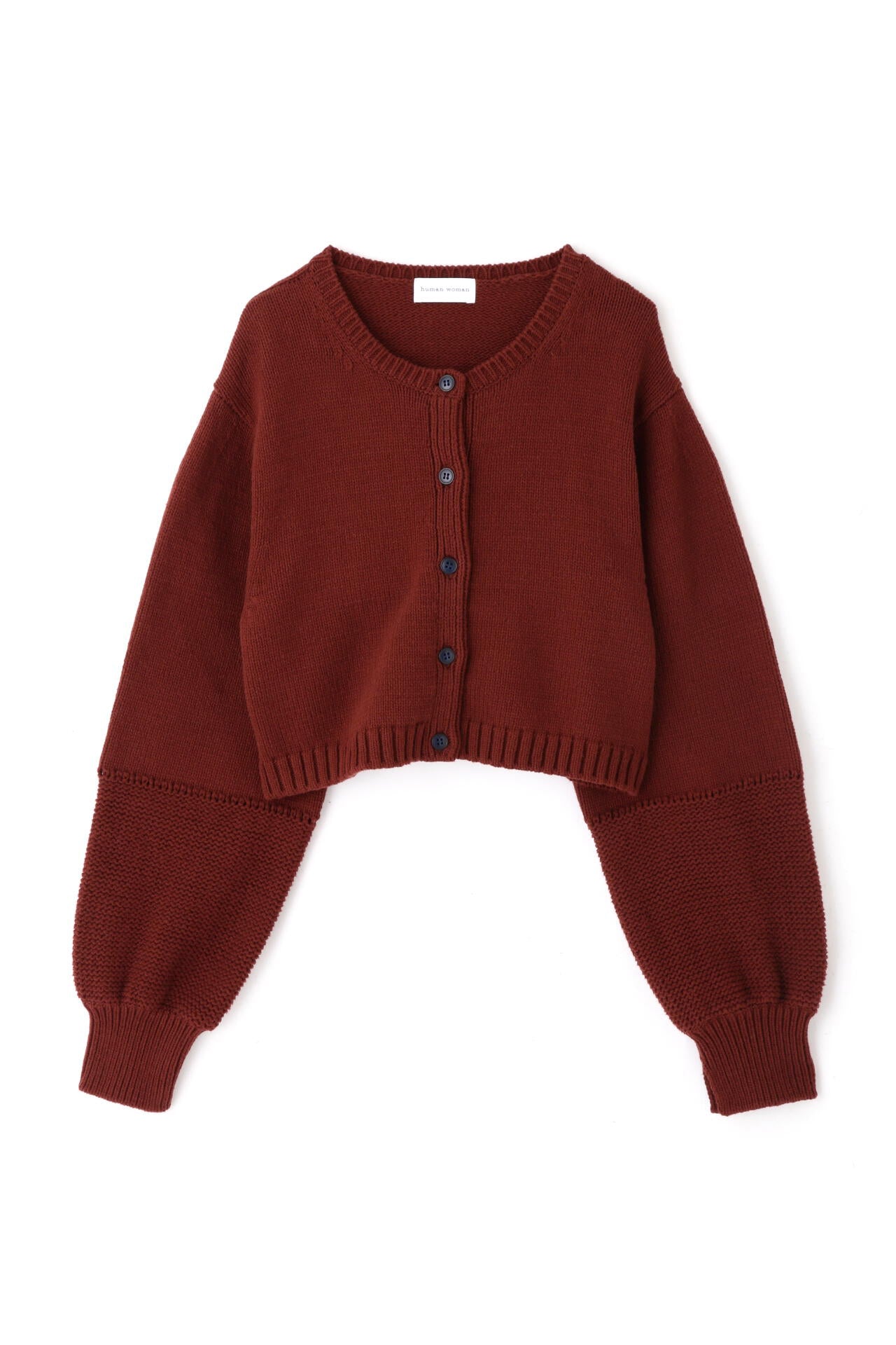 ショート丈カーディガン | human woman（ヒューマンウーマン