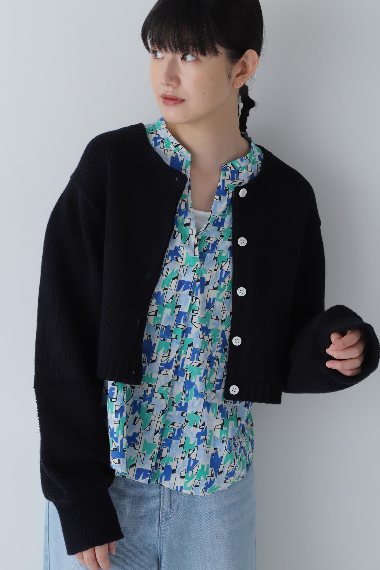 ショート丈カーディガン | human woman（ヒューマンウーマン